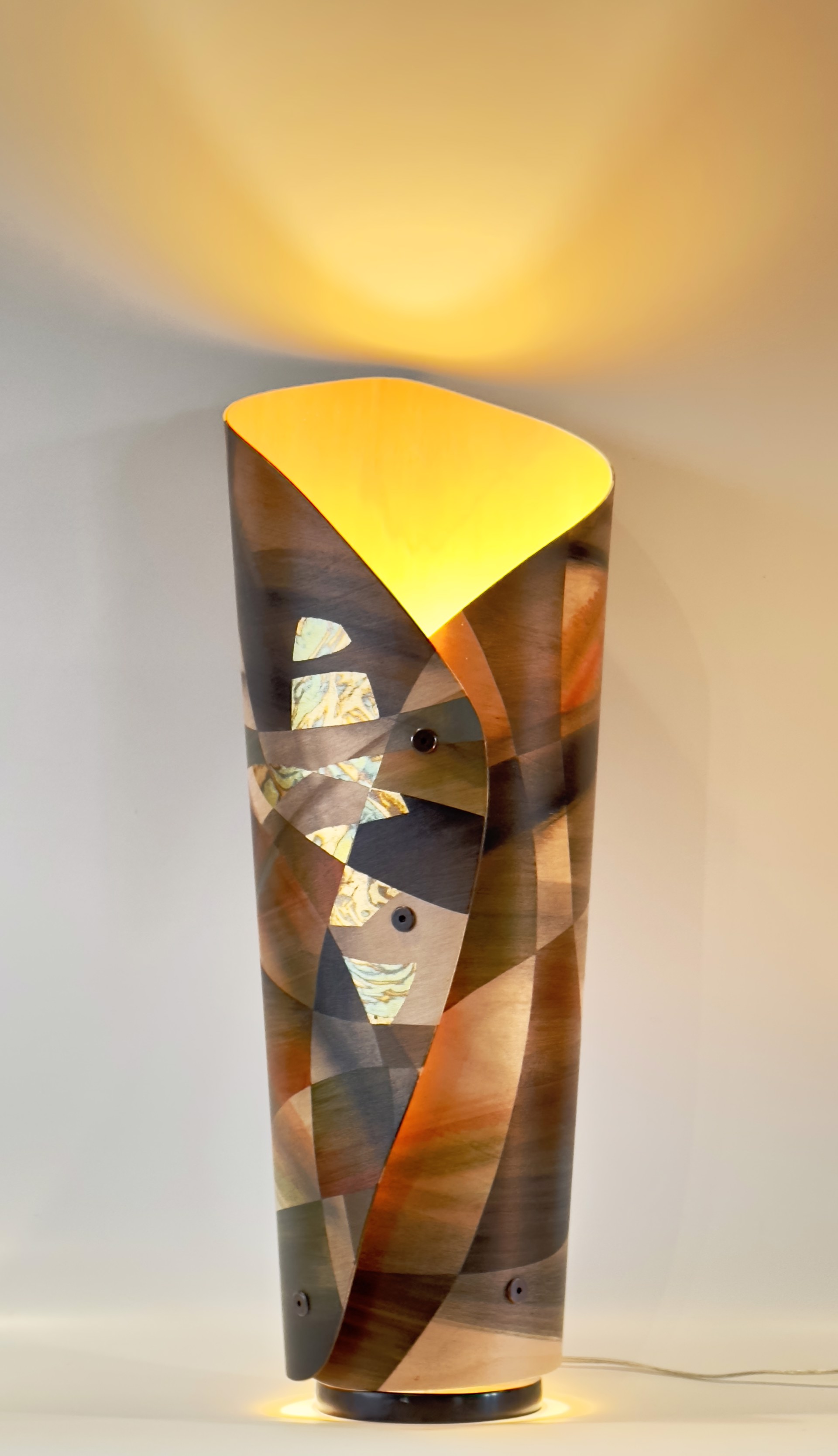Wood Tone ~ 28" Lamp by Cynthia Duff