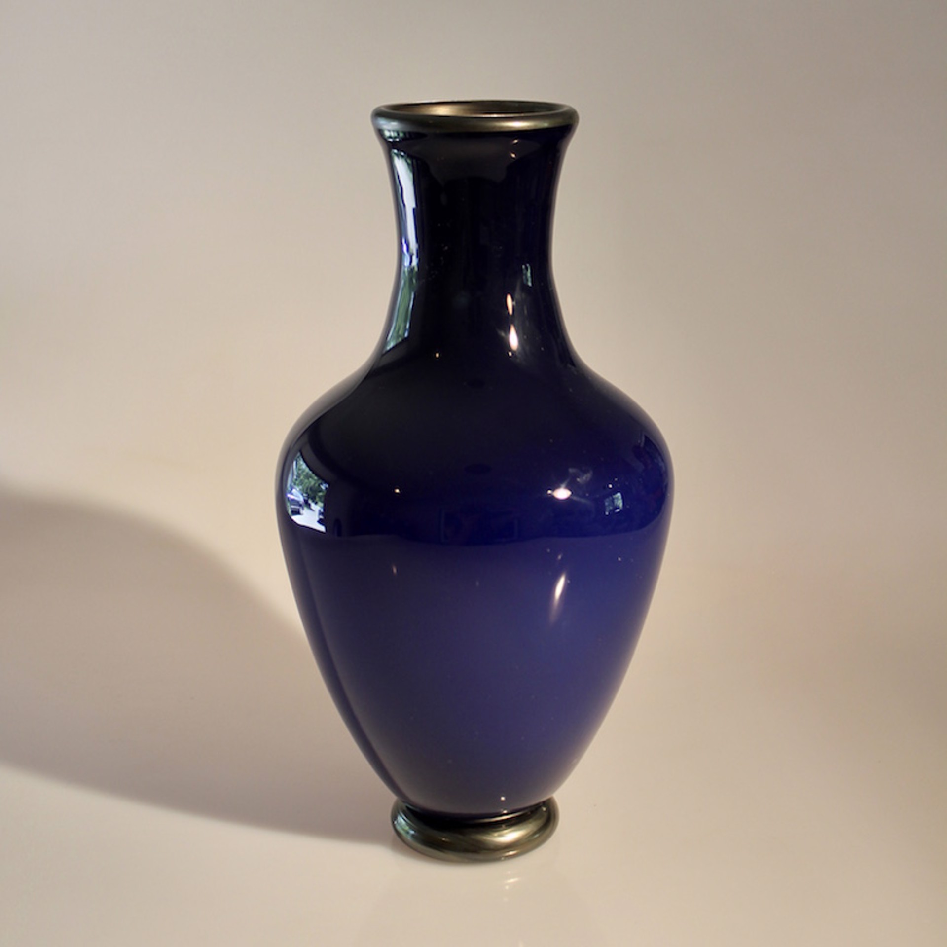 Color With Pewter Vase Blue by Hayden MacRae