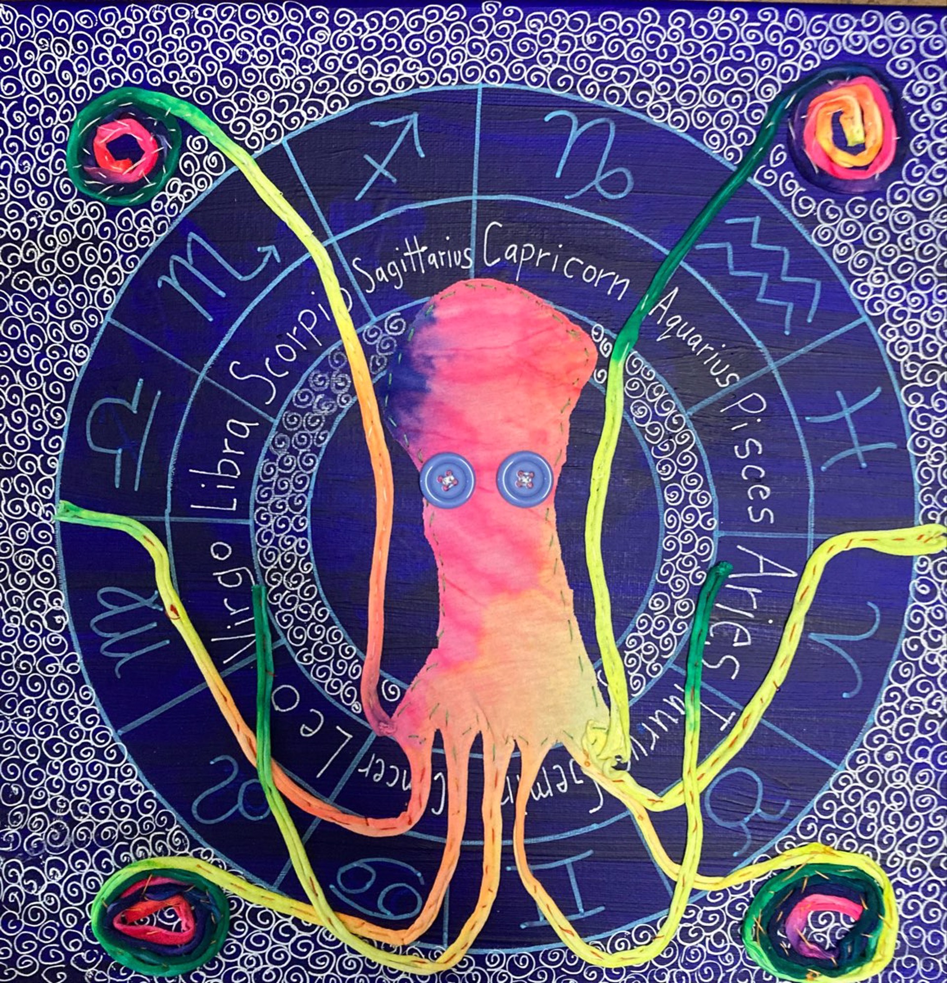 Western Zodiac Octopus by Susan Spangenberg