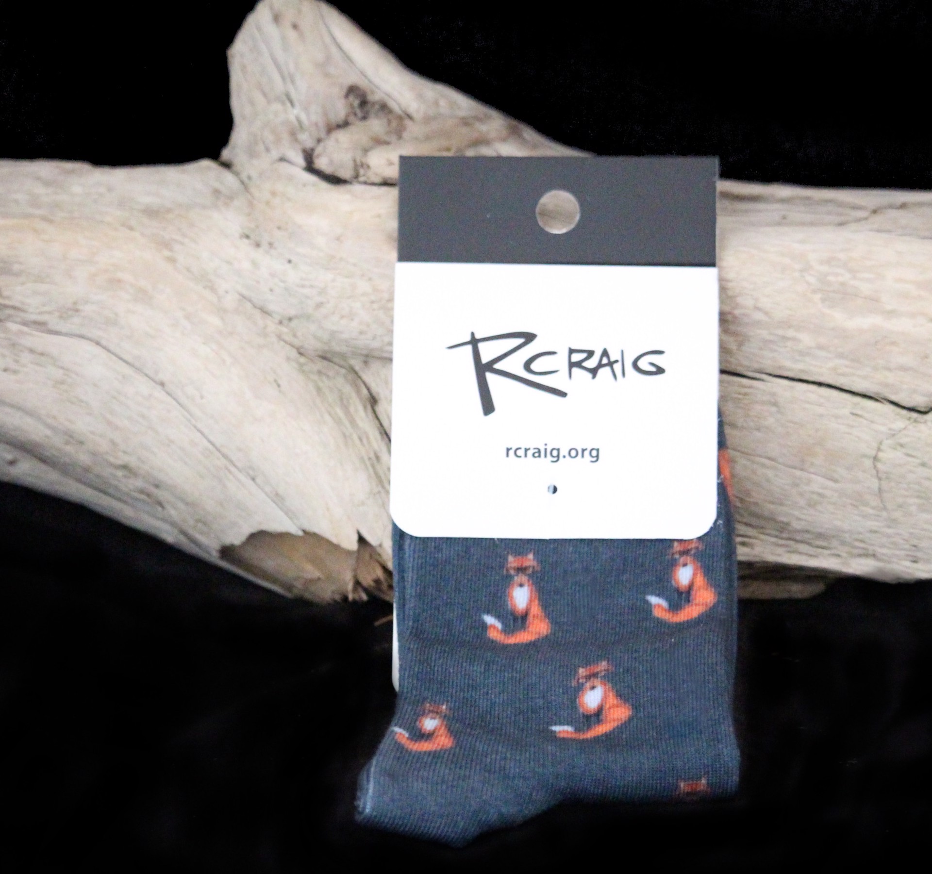 Fox & Glasses Socks by Robbie Craig