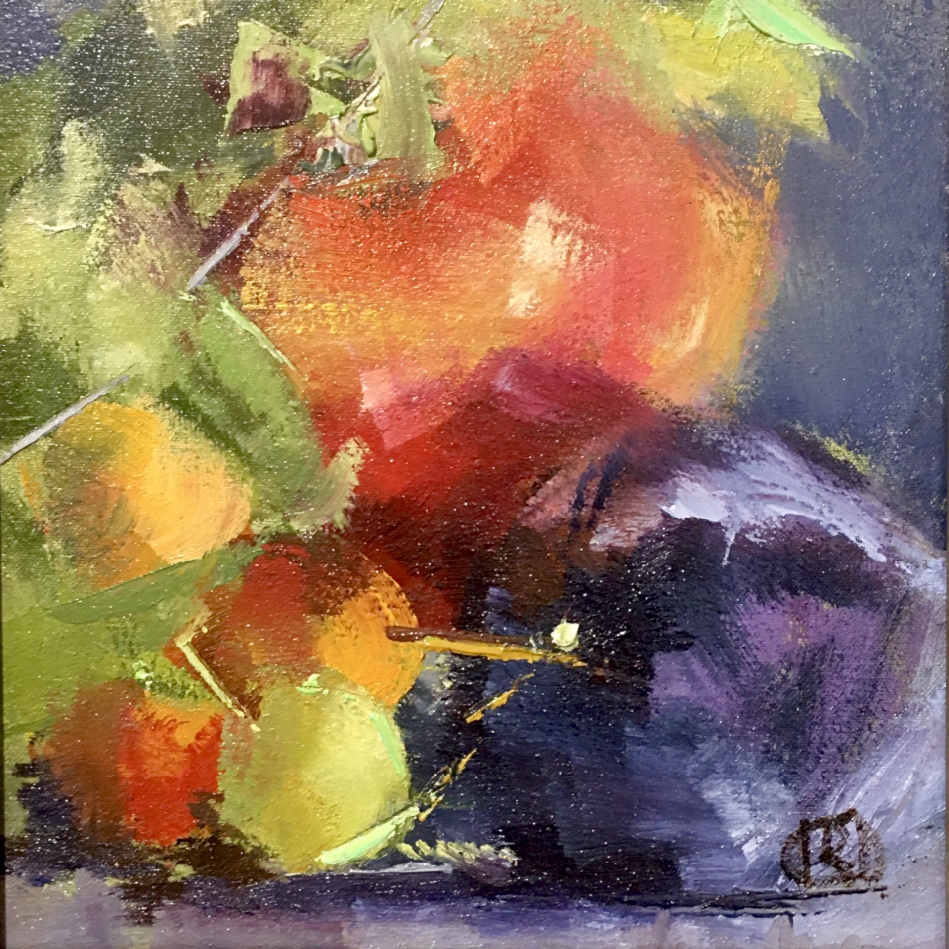 Heirloom Apples & Plums by Ingrid Derrickson