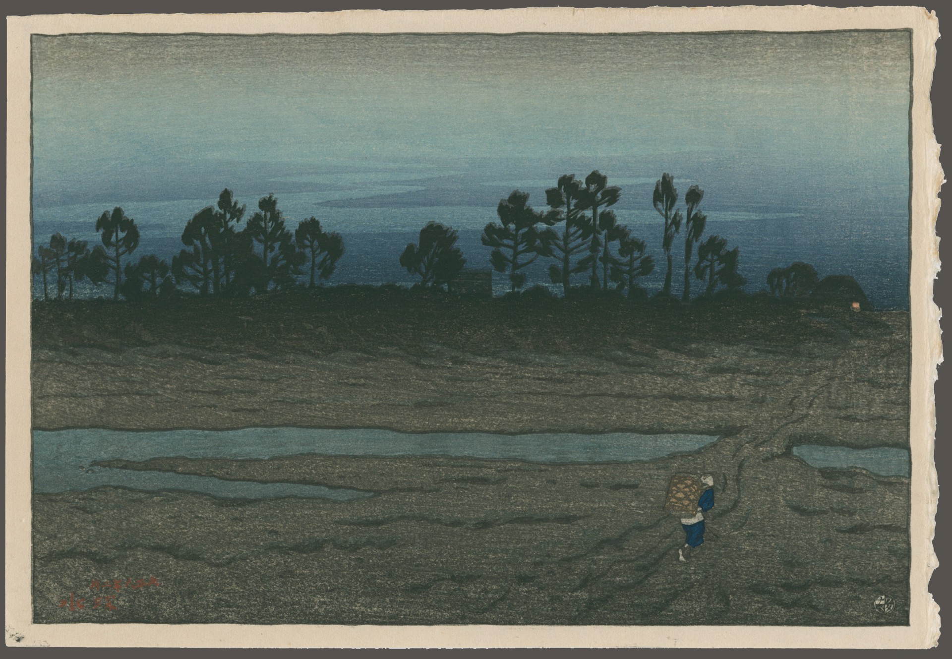 Evening View by the Tama River by Shinsui