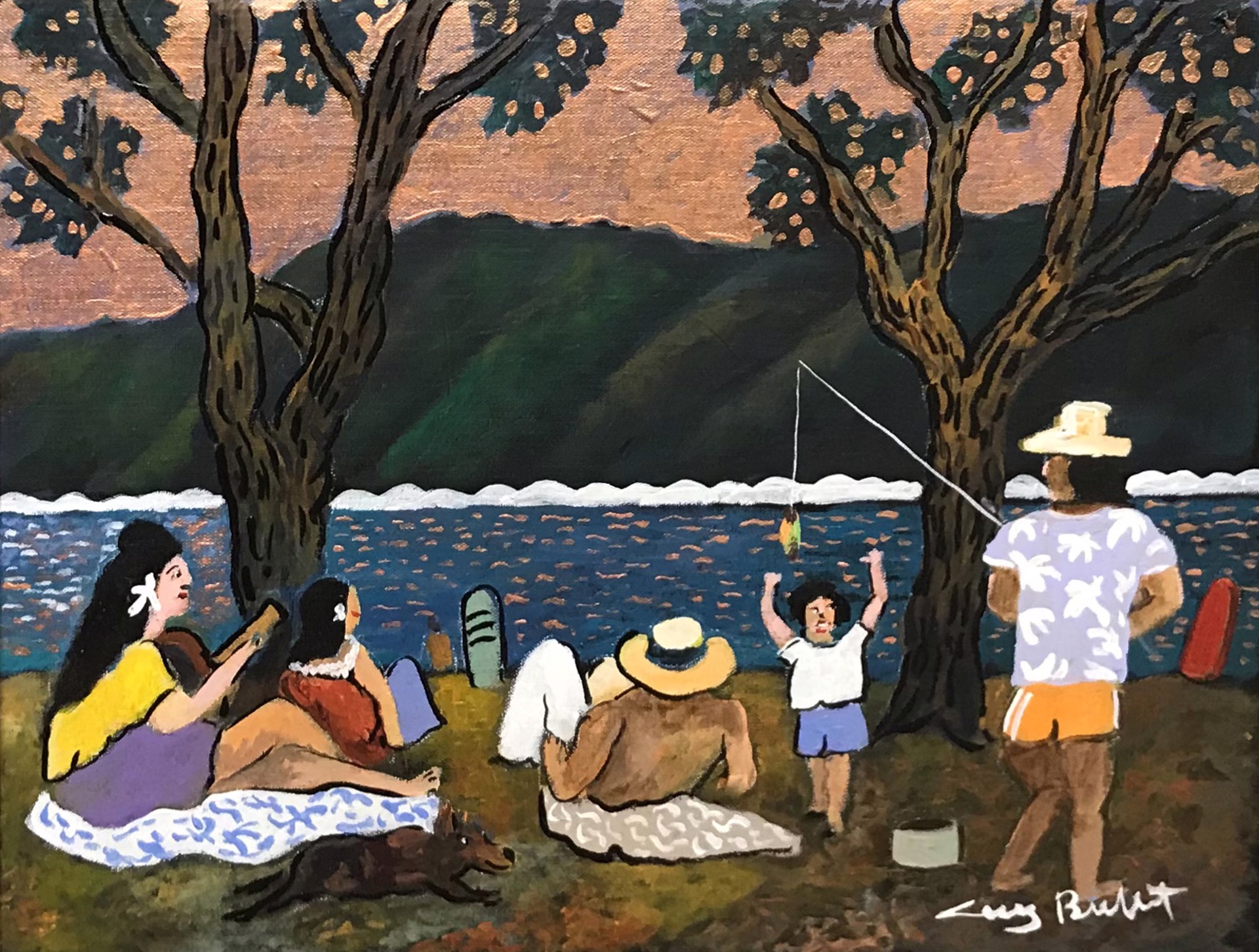 Sunday At The Beach by Guy Buffet