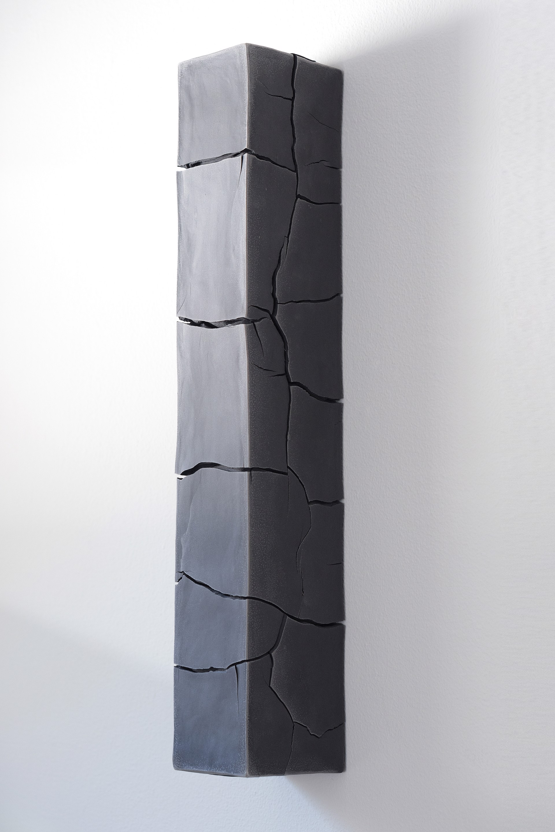 Black Porcelain Wall Object by Liza Riddle