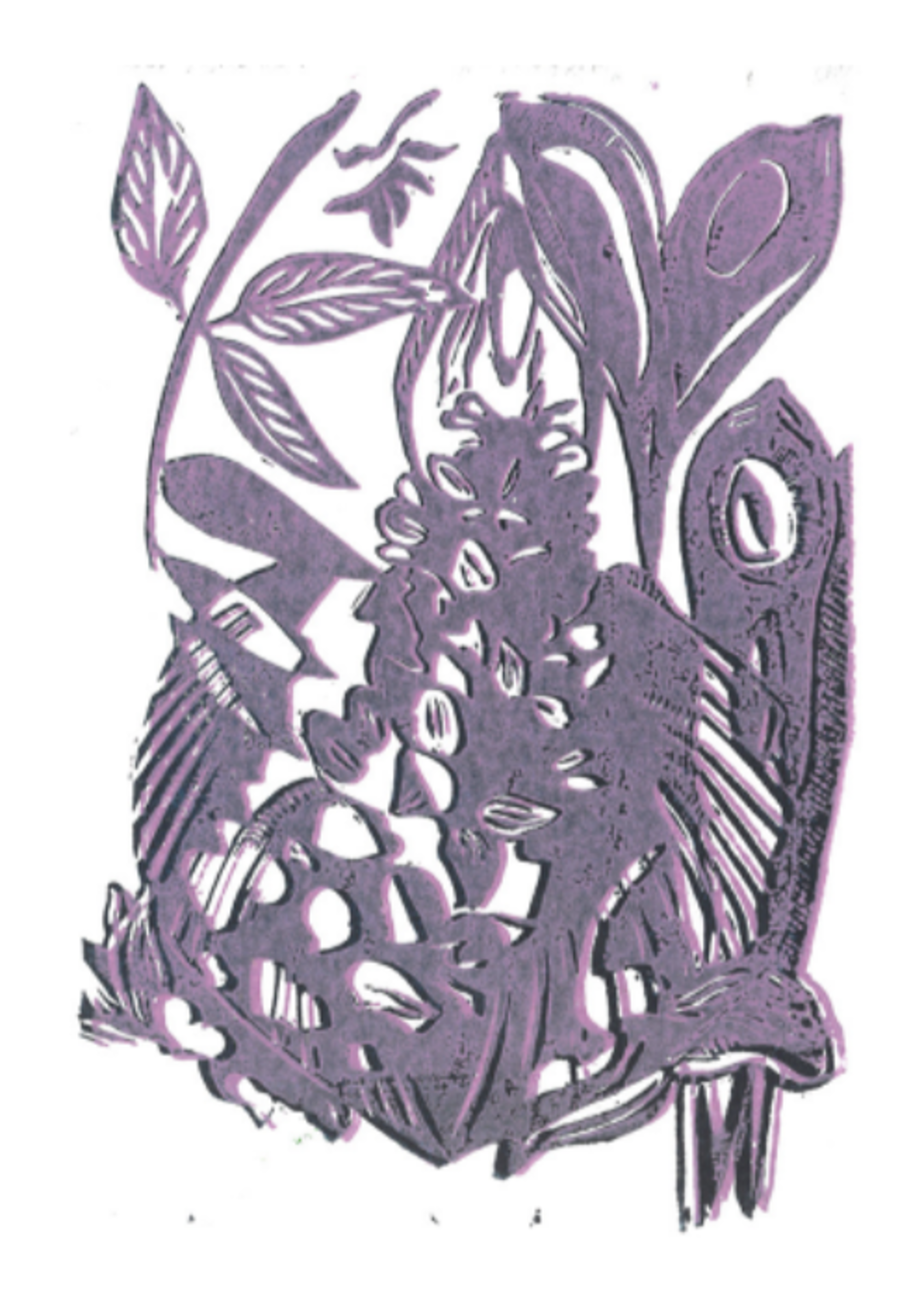 Wisteria - Printmaking Collaboration by Artists For Humanity