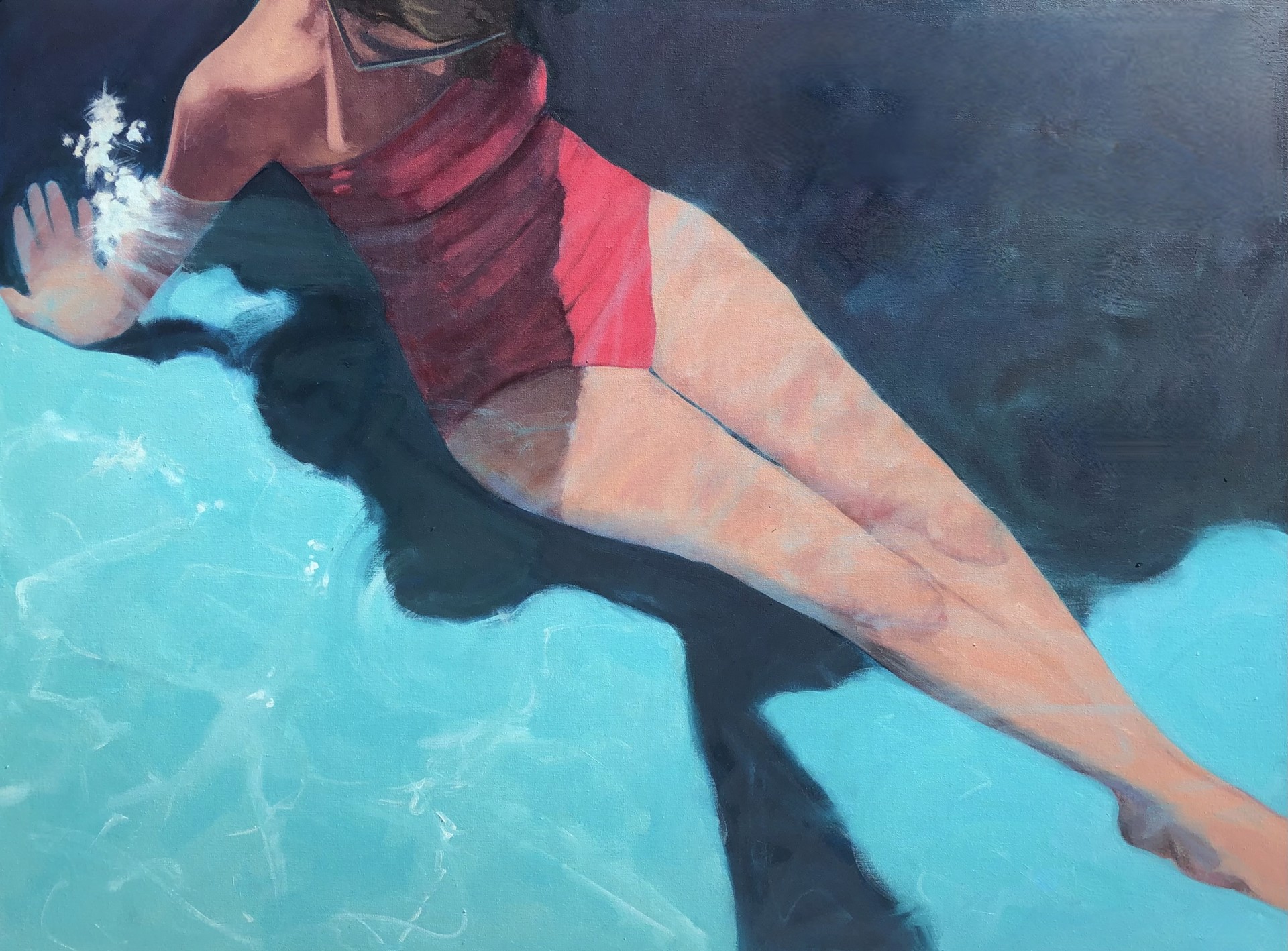 Shimmering Swimming Pool by Tracey Sylvester Harris