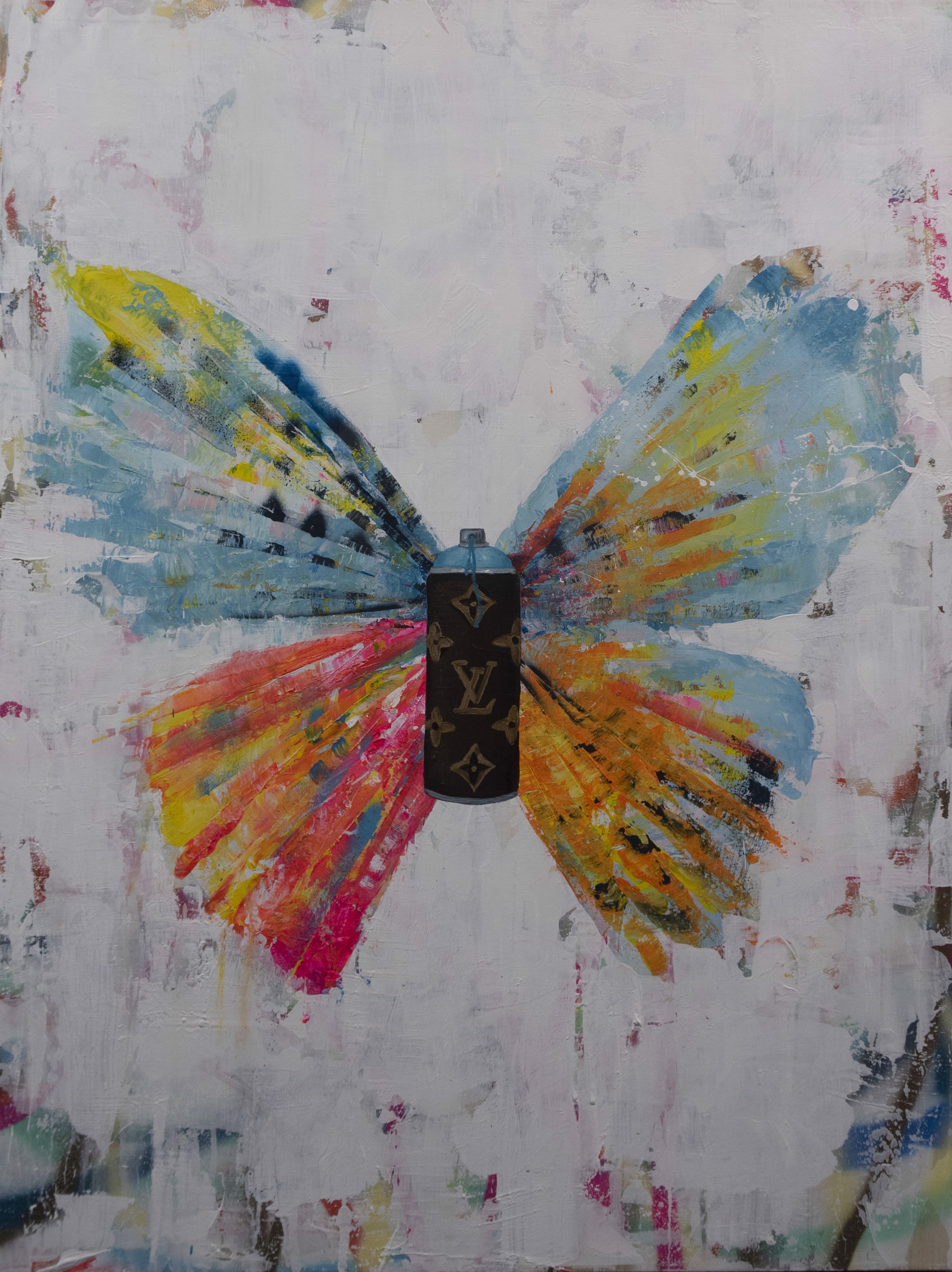 Butterfly With Spraycan by Daniel Maltzman