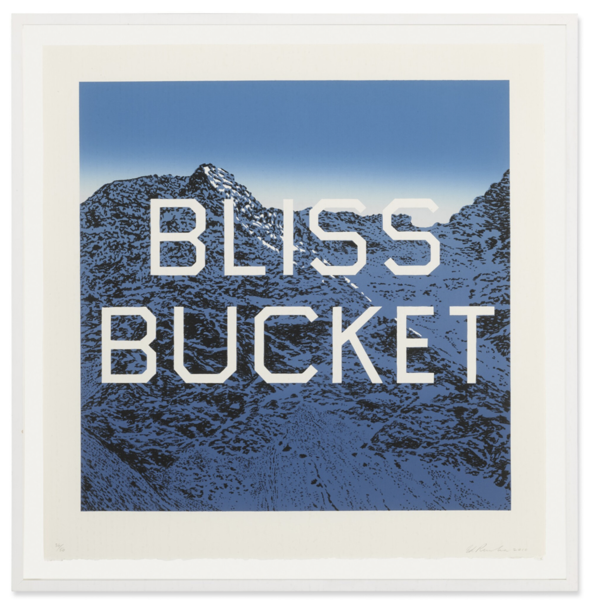 Bliss Bucket by Ed Ruscha