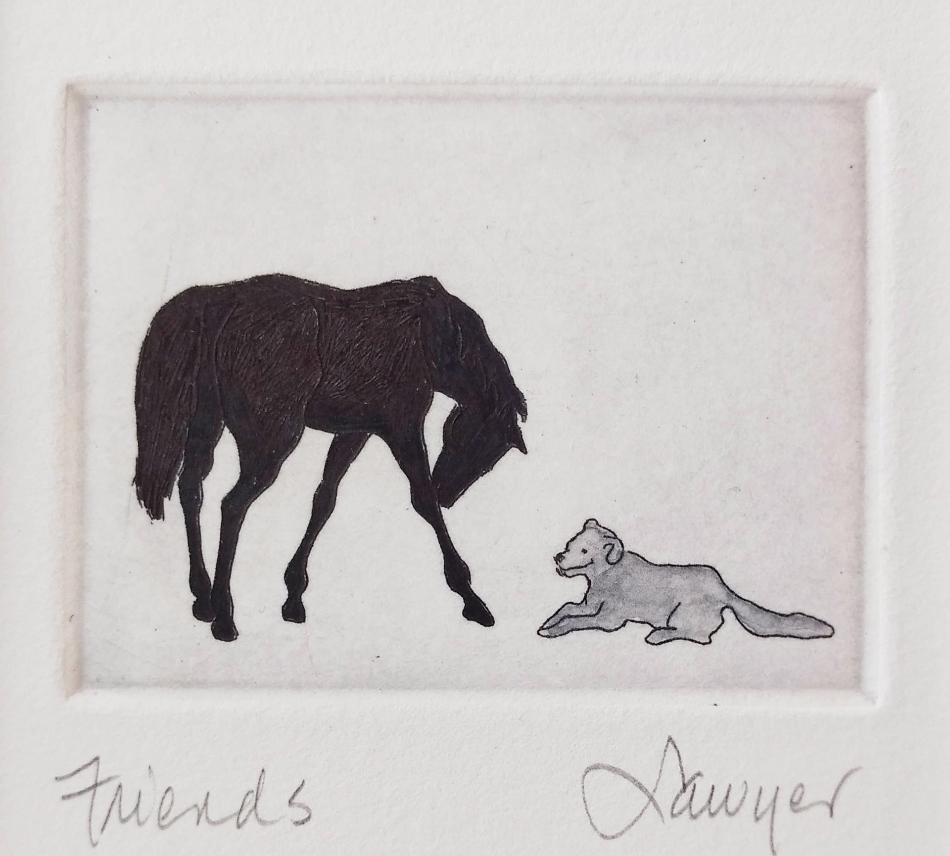 Friends (framed) by Anne Sawyer