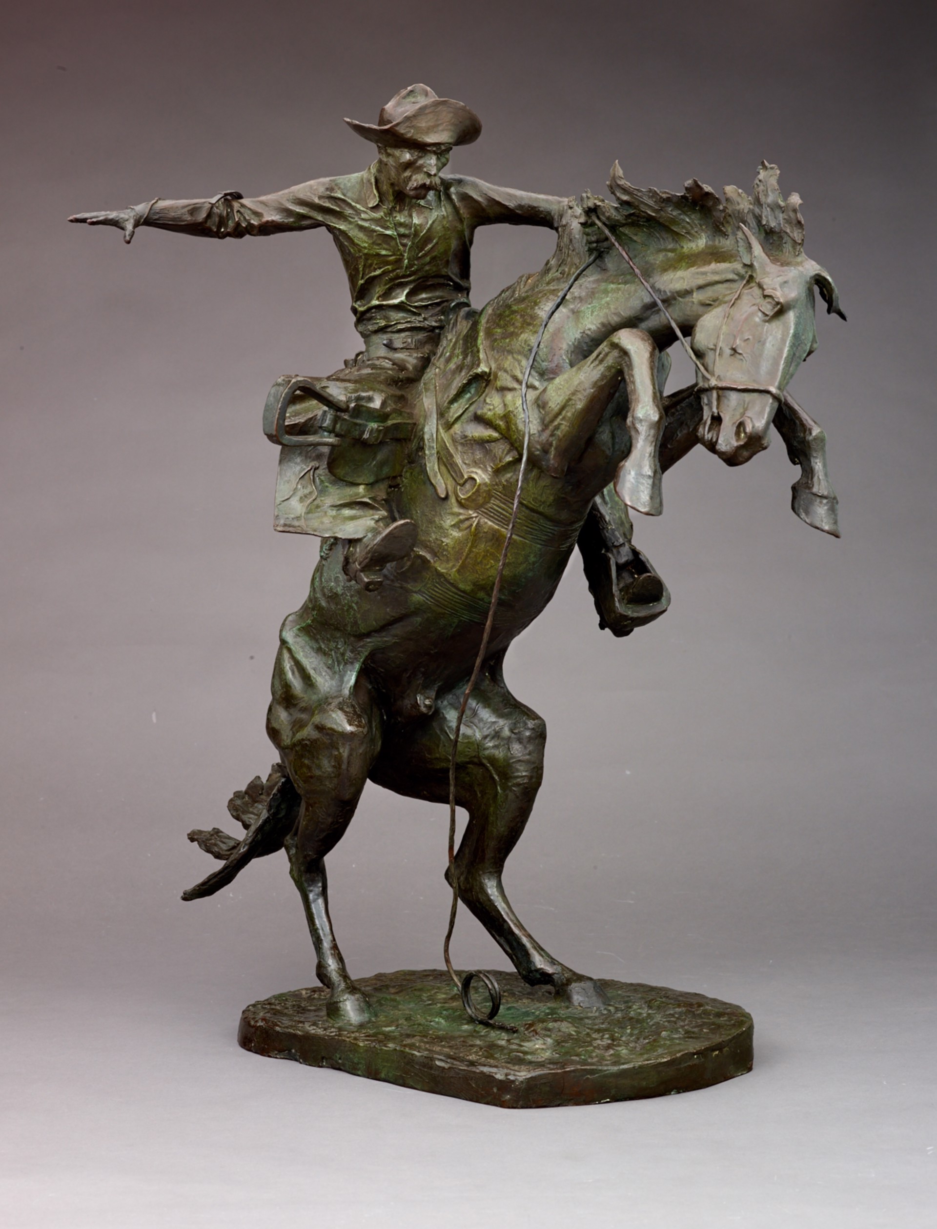 The Broncho Buster [No. 11 - Large], modeled 1909 by Frederic Remington