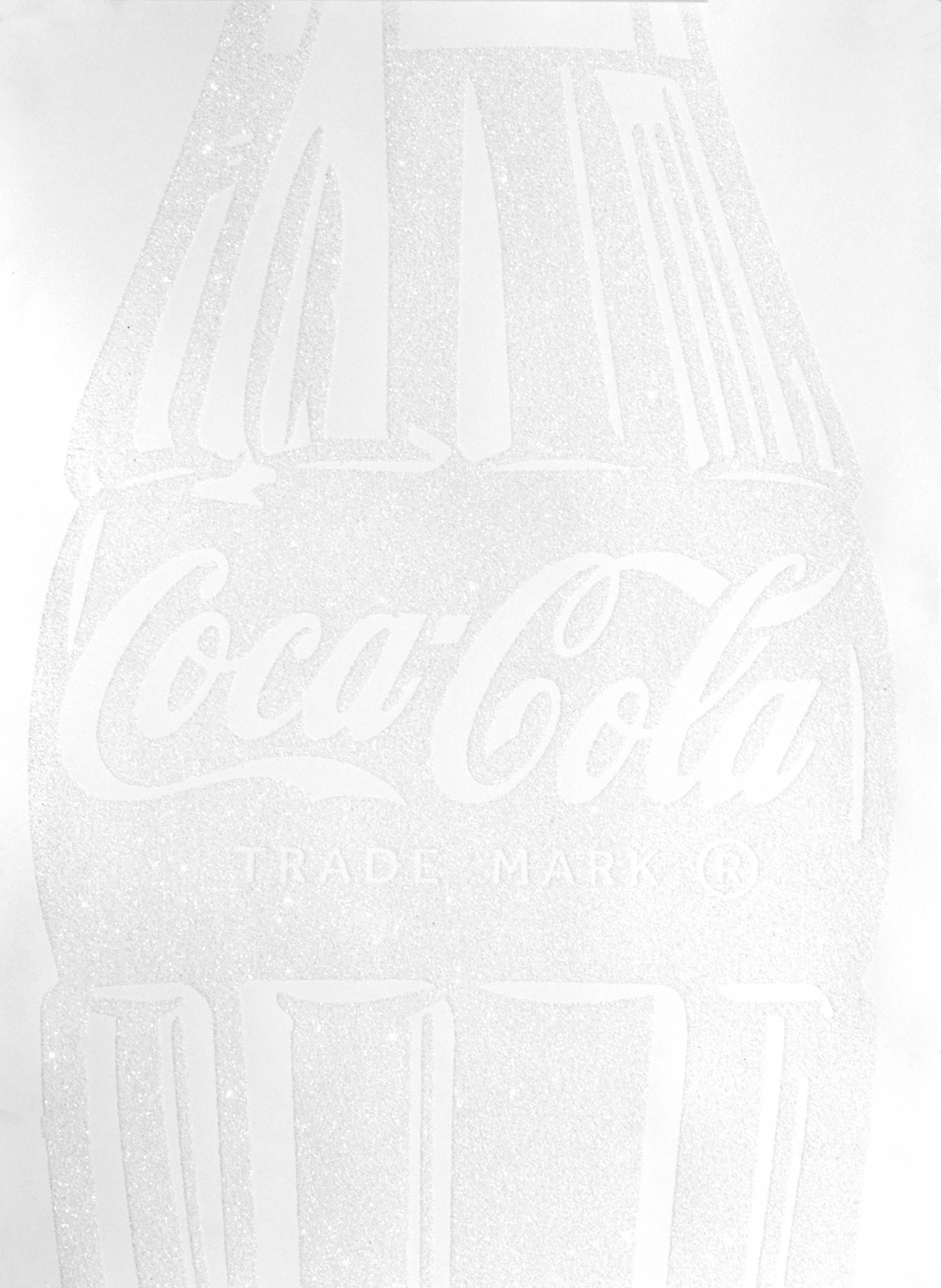 Single Coca-Cola (white on white) by Cey Adams
