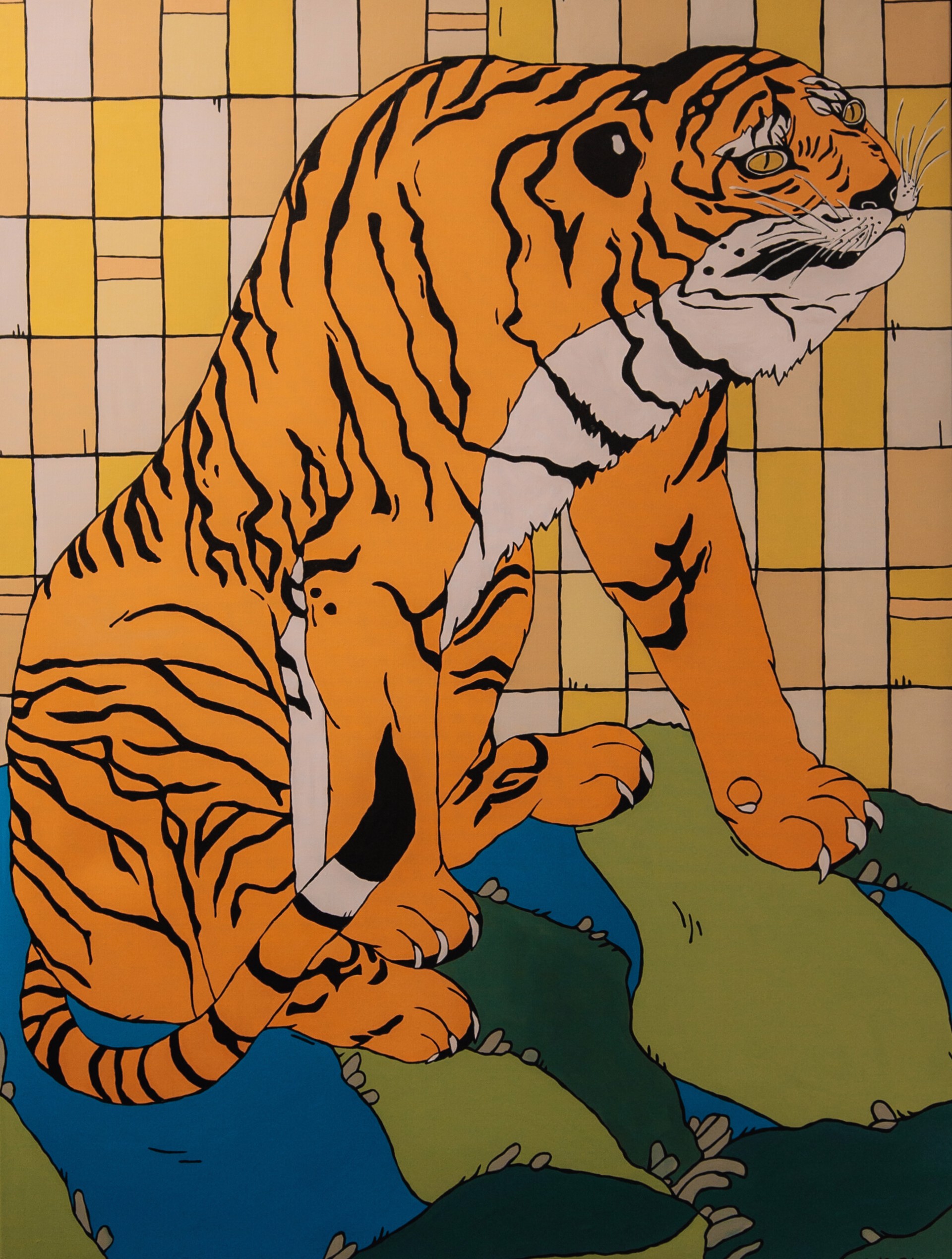Tiger, After Maruyama Okyo by Sophie Pulvers