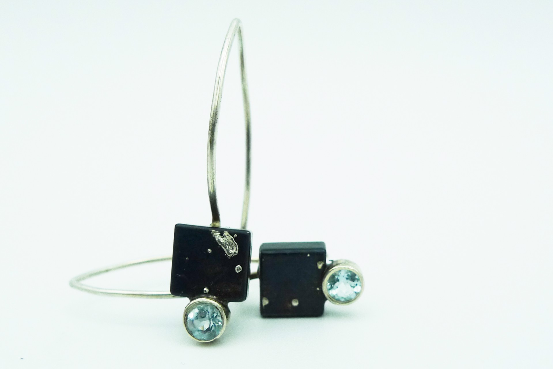 Mini Square X Earrings by VIVASMITH