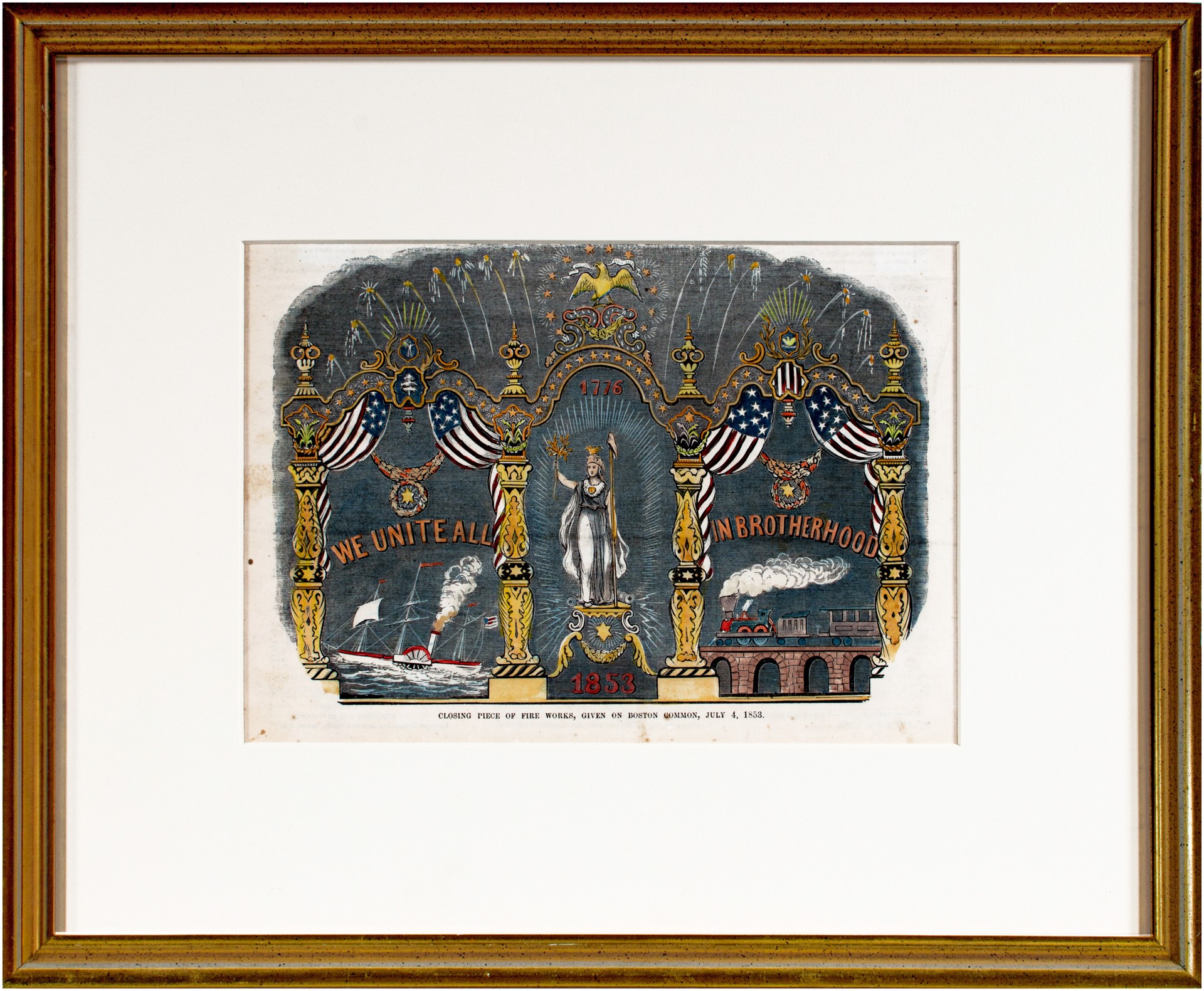Closing Piece of Fire Works, Given on Boston Common, July 4, 1853 by Unknown