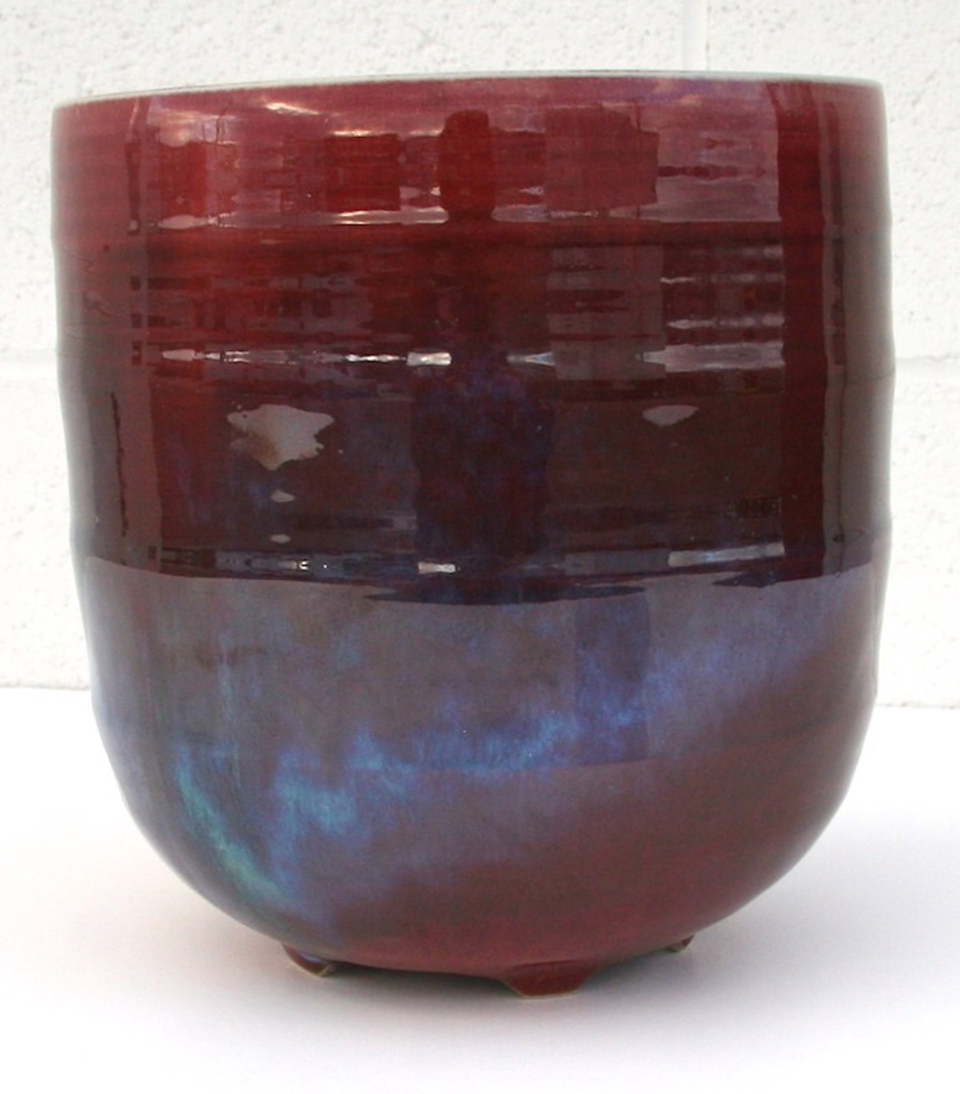 Vase: Medium Deep Red/Purple Glaze by Kayo O'Young