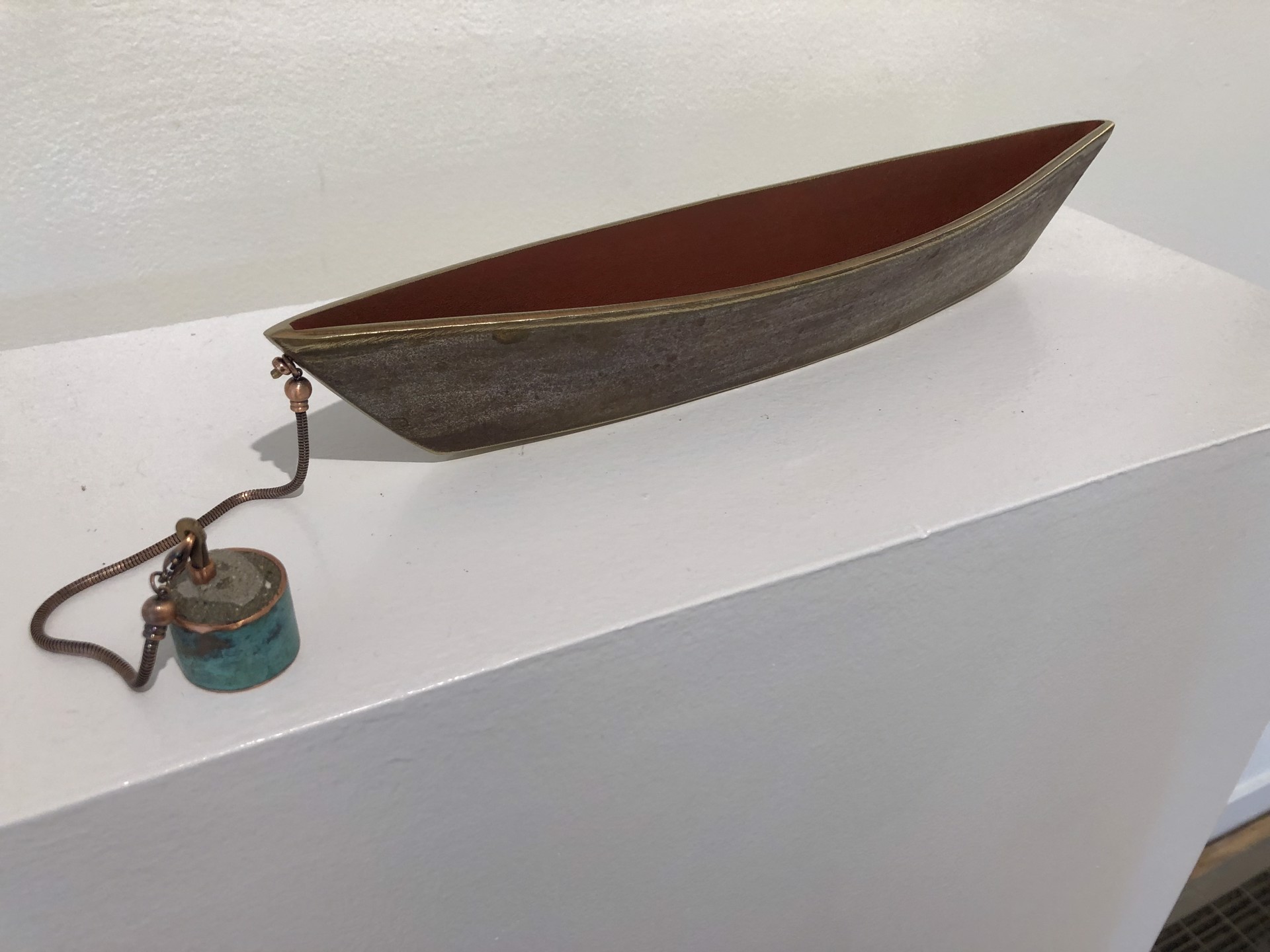 Large Dory 26, brown/red by Alice McLean