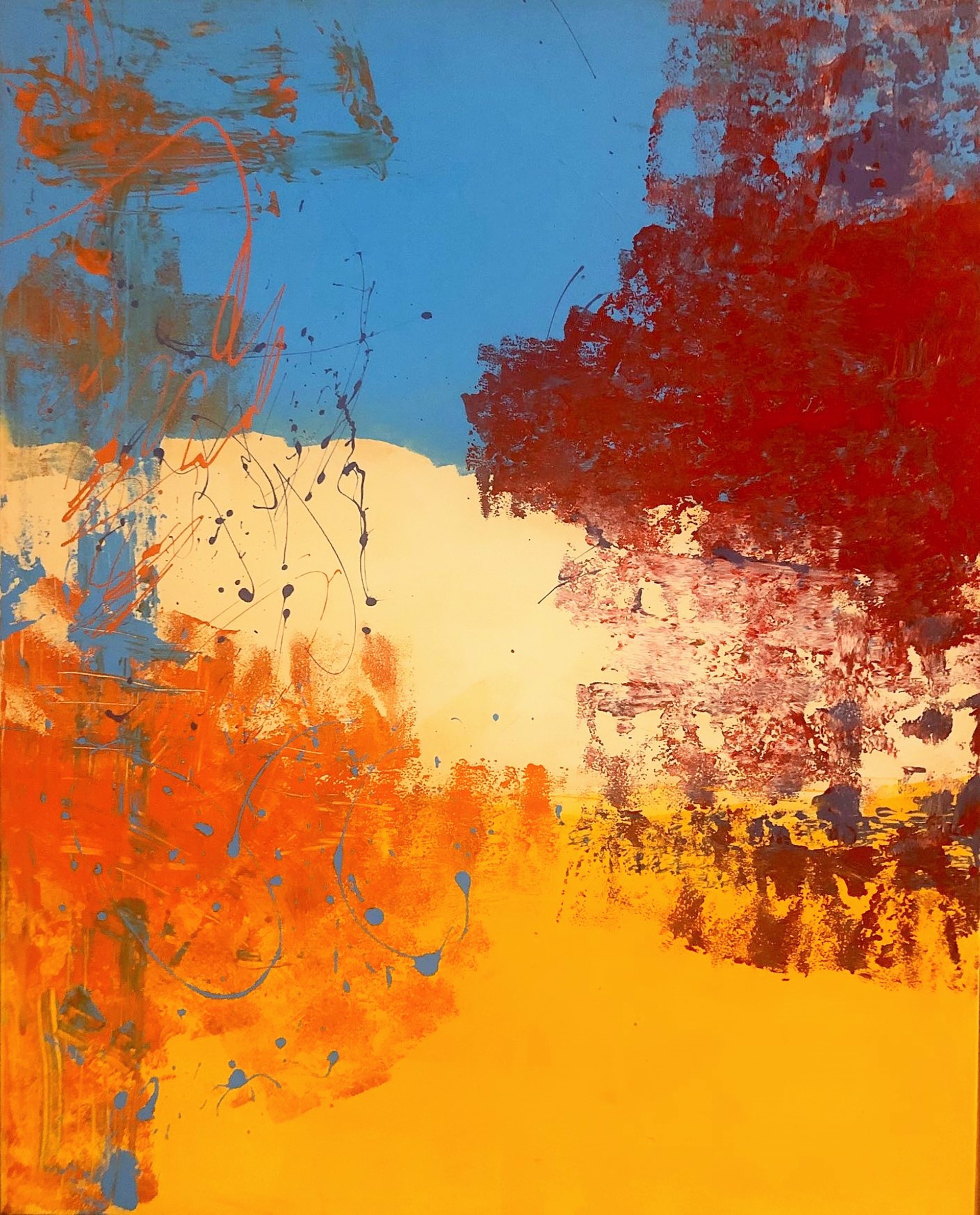Cypress by Abstract Paintings by Elena Bulatova