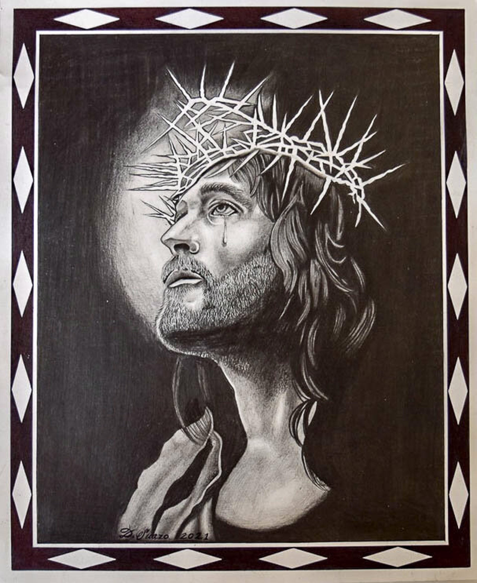 Portrait of Jesus by Daniel Suazo Jr.