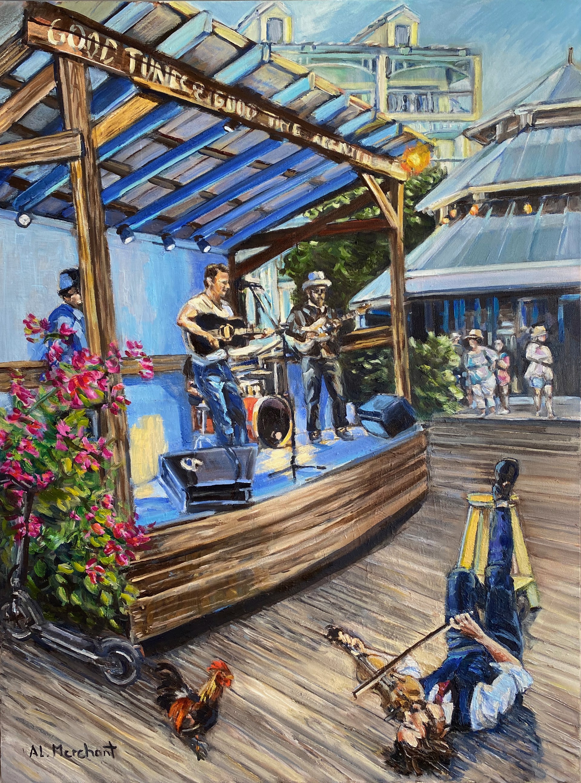 Sunset Pier, Key West by Anne-Lise Merchant