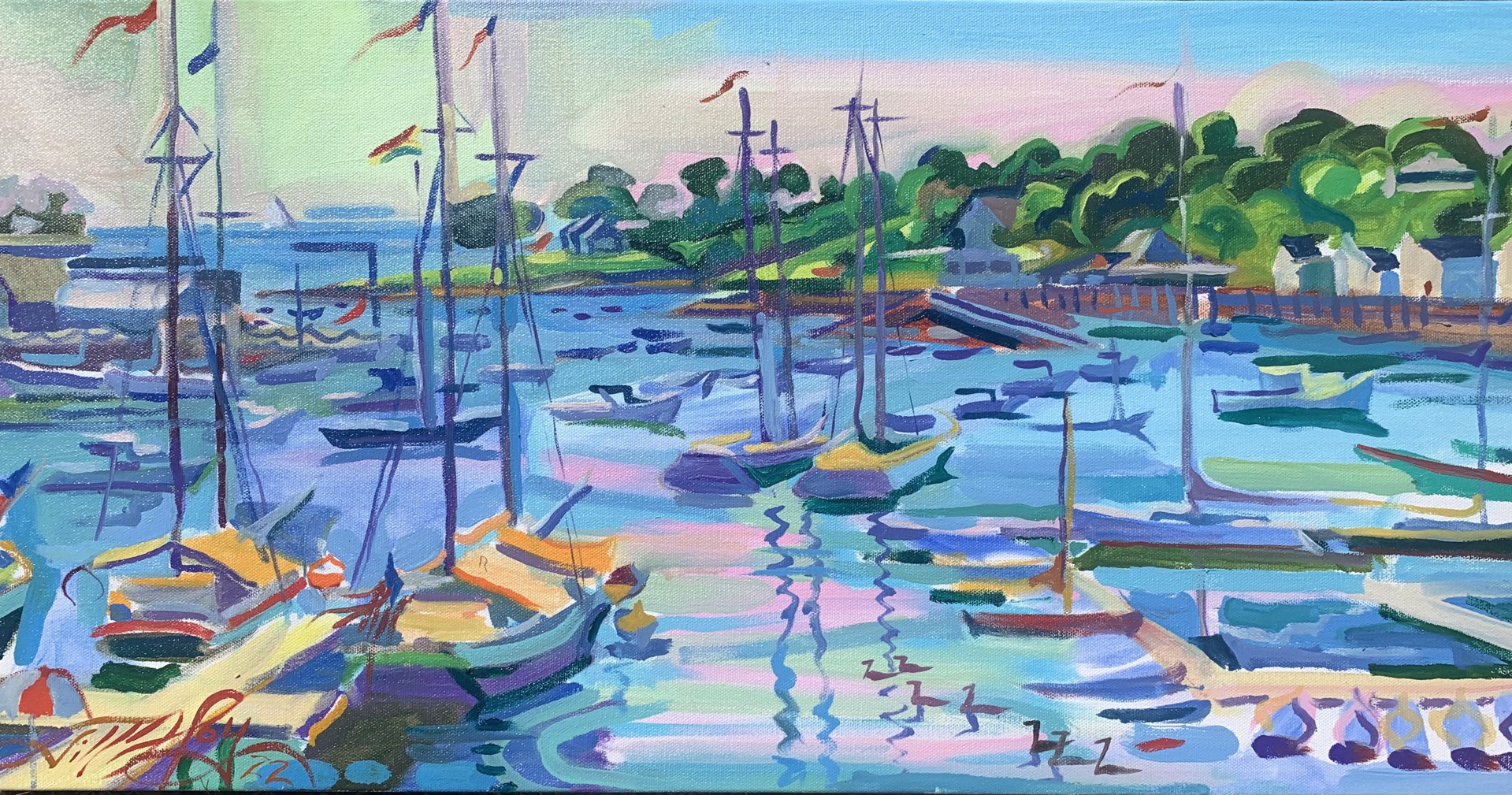 Camden Harbor by Jill Hoy