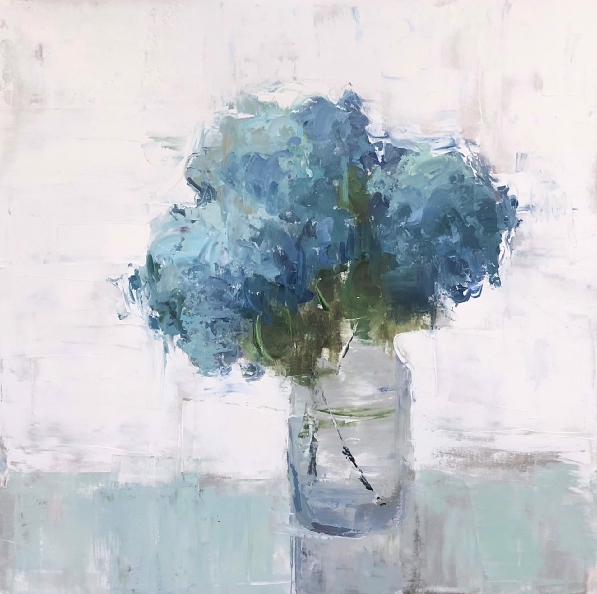 Blue Hydrangea Bouquet by Barbara Flowers