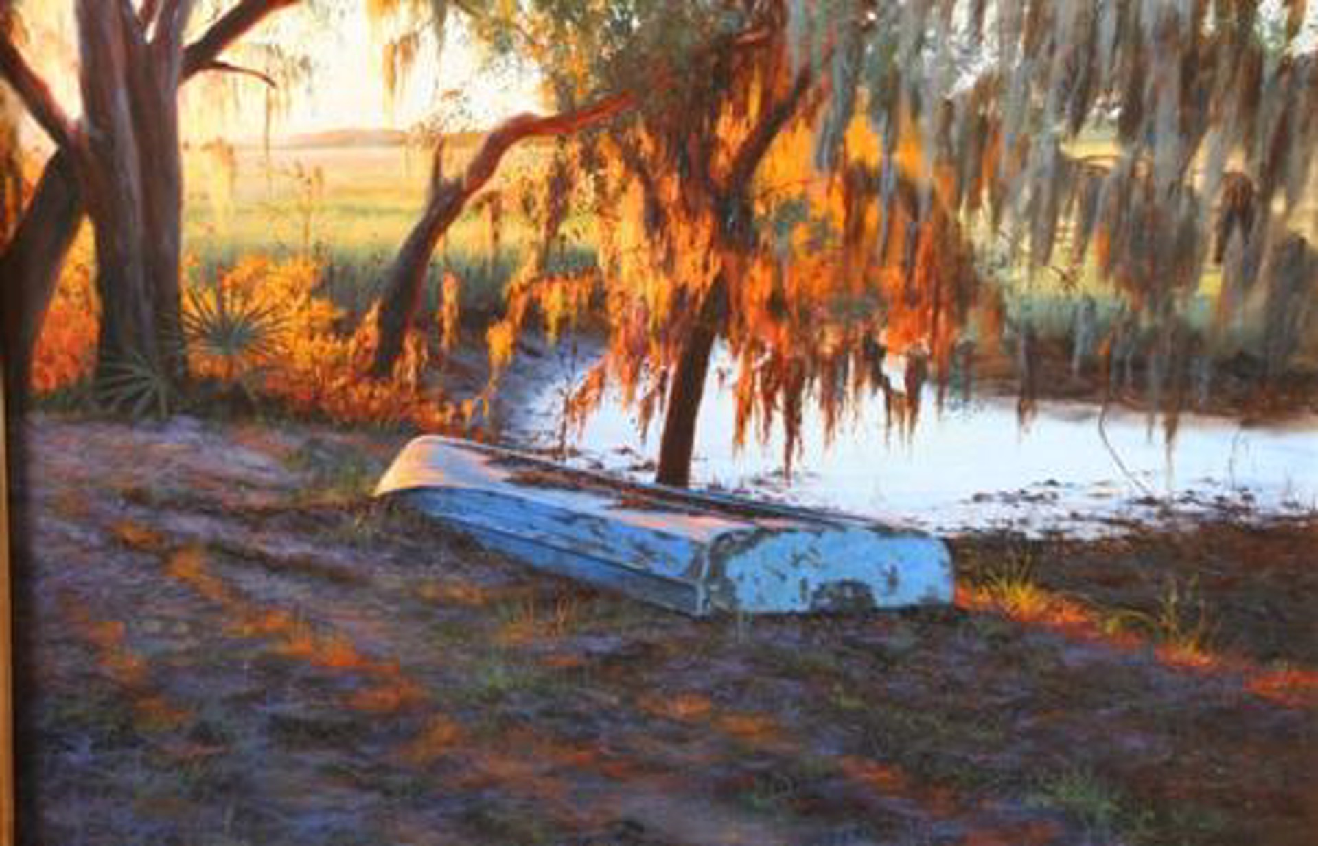 Sunset and Blue Boat by Douglas Grier -- Giclee Prints