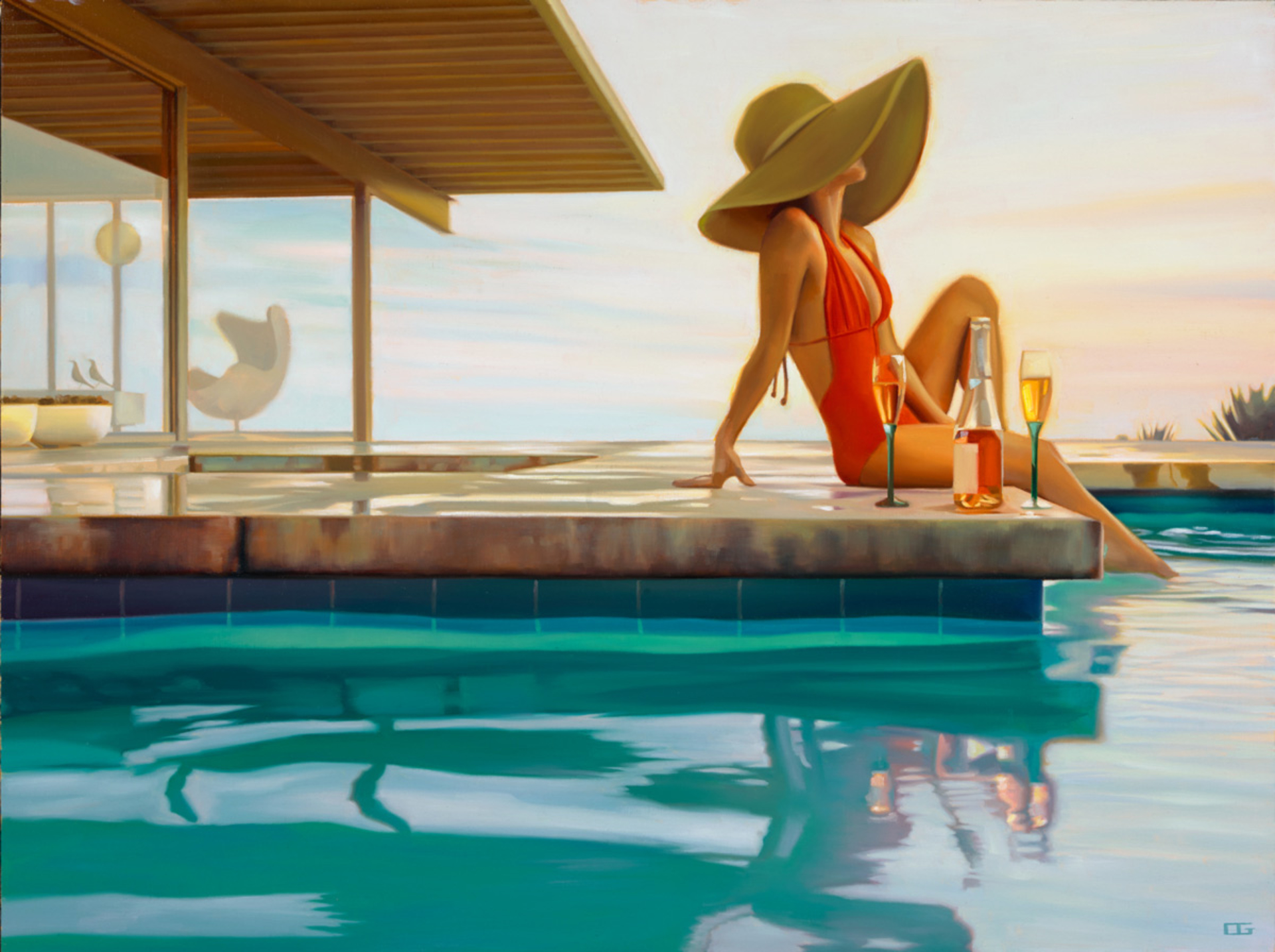 Warm Concrete, Cool Rosé (S/N) by Carrie Graber