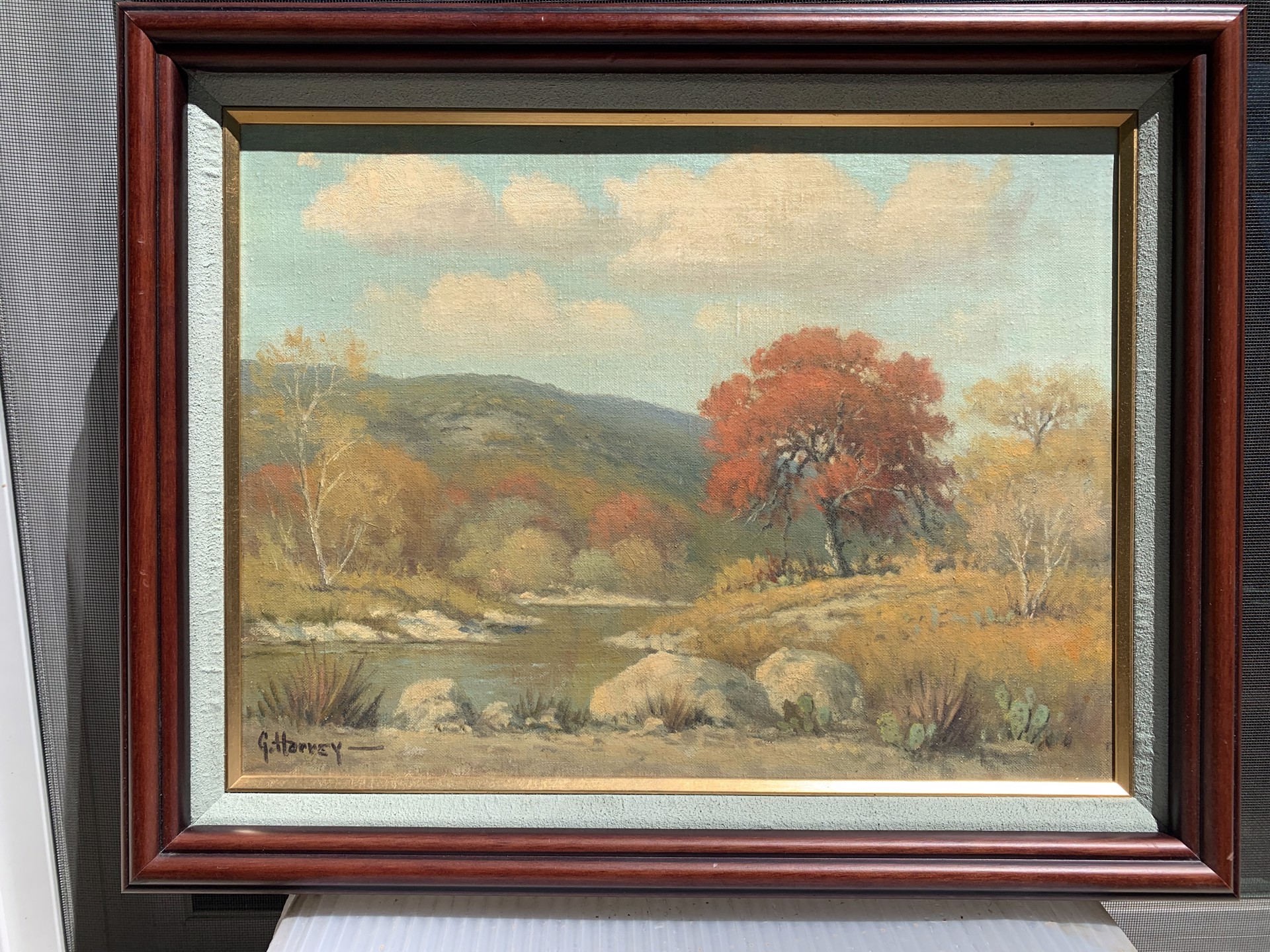 Fall Hill Country Scene by G. Harvey