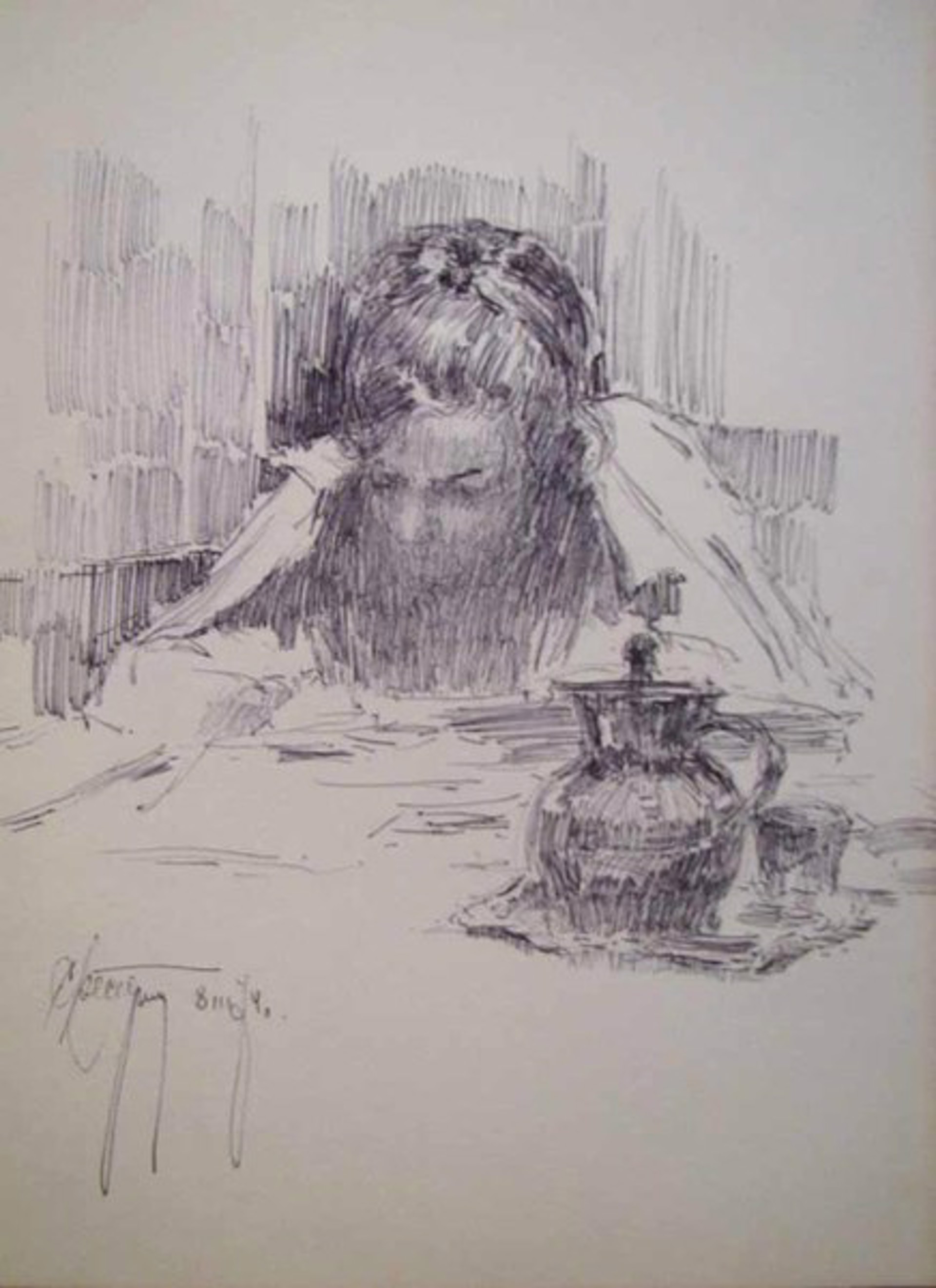 Girl Reading by Sergei Besedin