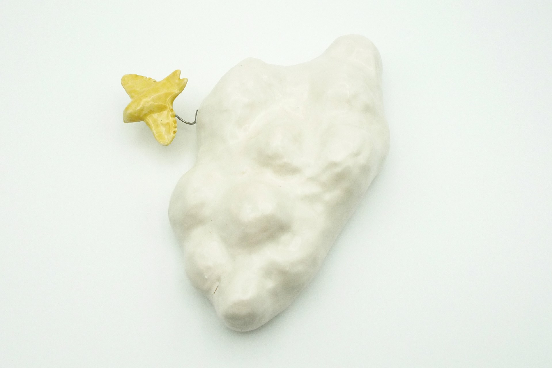 Cloud with Yellow Bird by Debbie Kupinsky