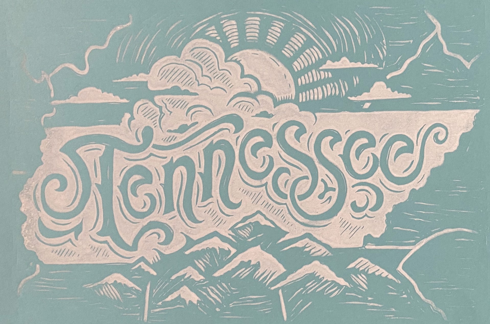Tennessee (Blue) by Derrick Castle