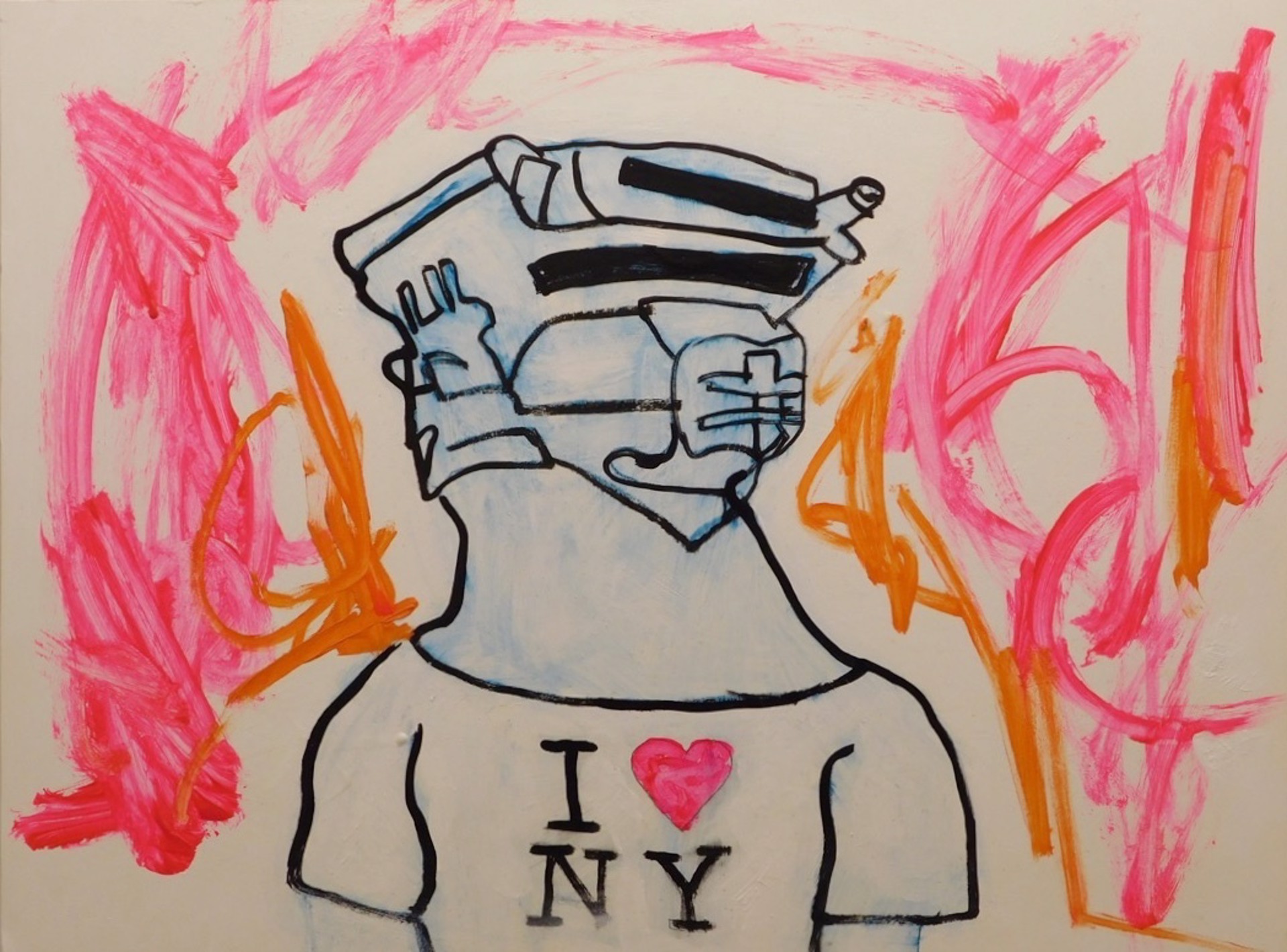 Mask Up, I Love New York by Brian Leo