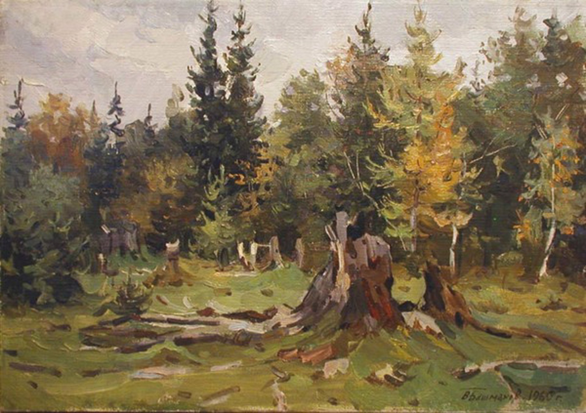 Forest Study by Vladimir Bashmakov