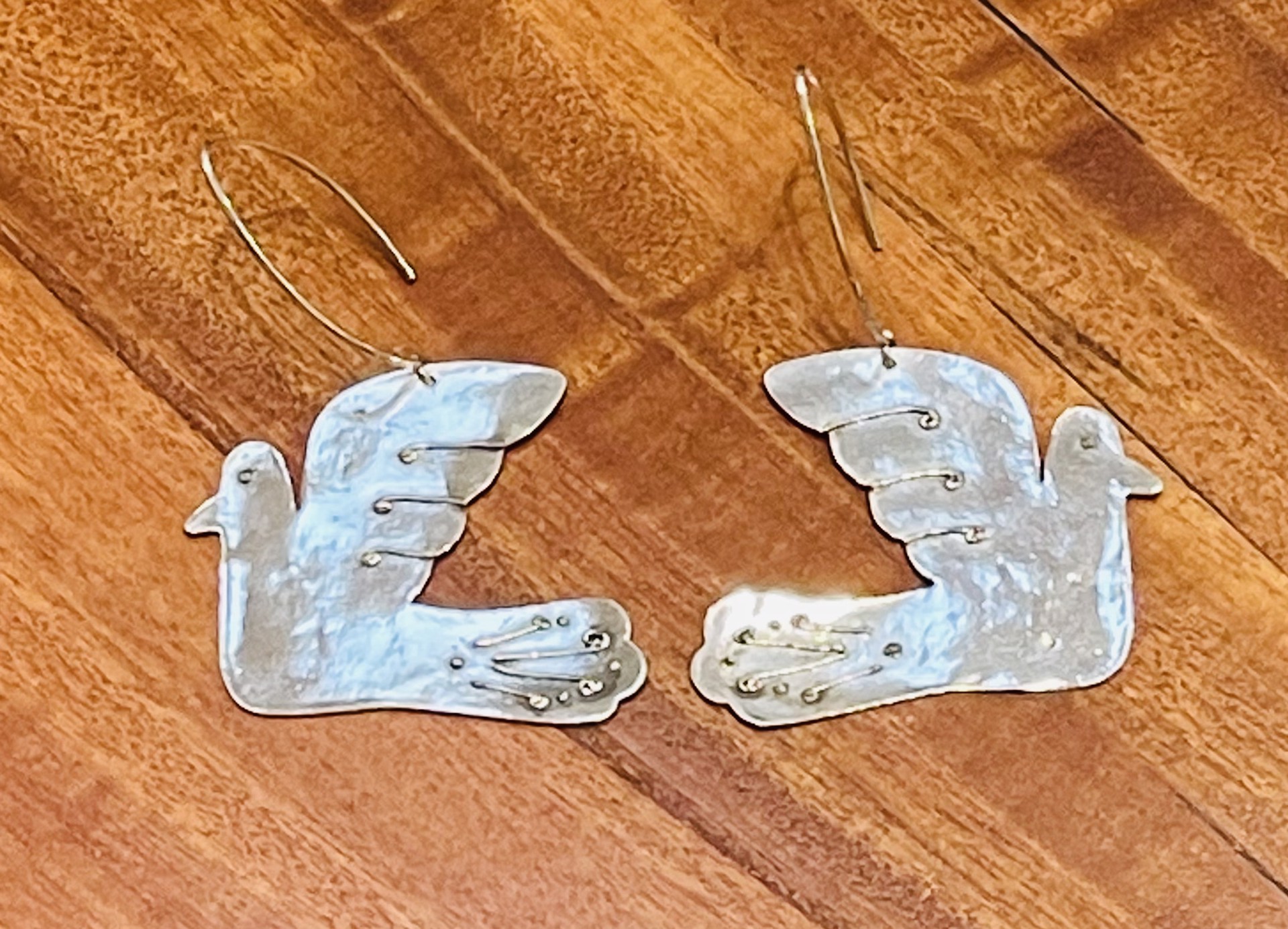 Sterling Silver Dove Earrings  by Carrie Barcom