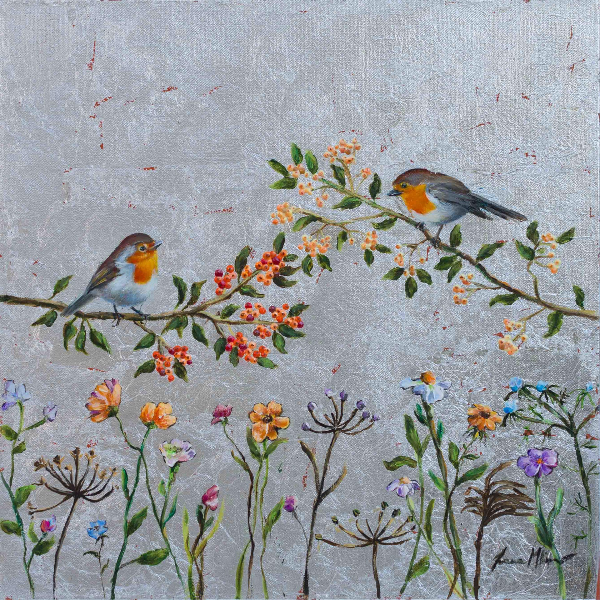 Two Robins by Ivana Vidović