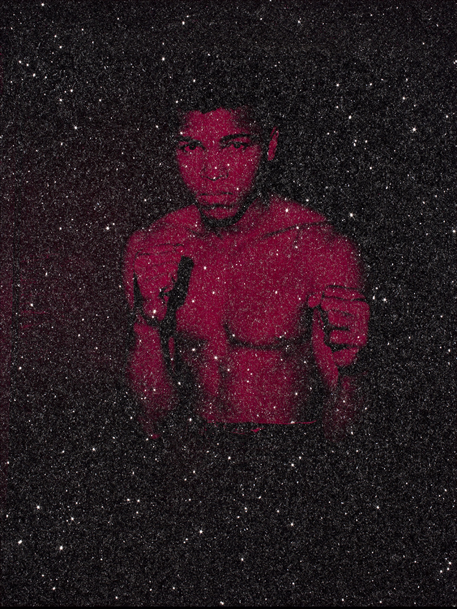 Muhammad Ali Greatest Fushia by Russell Young