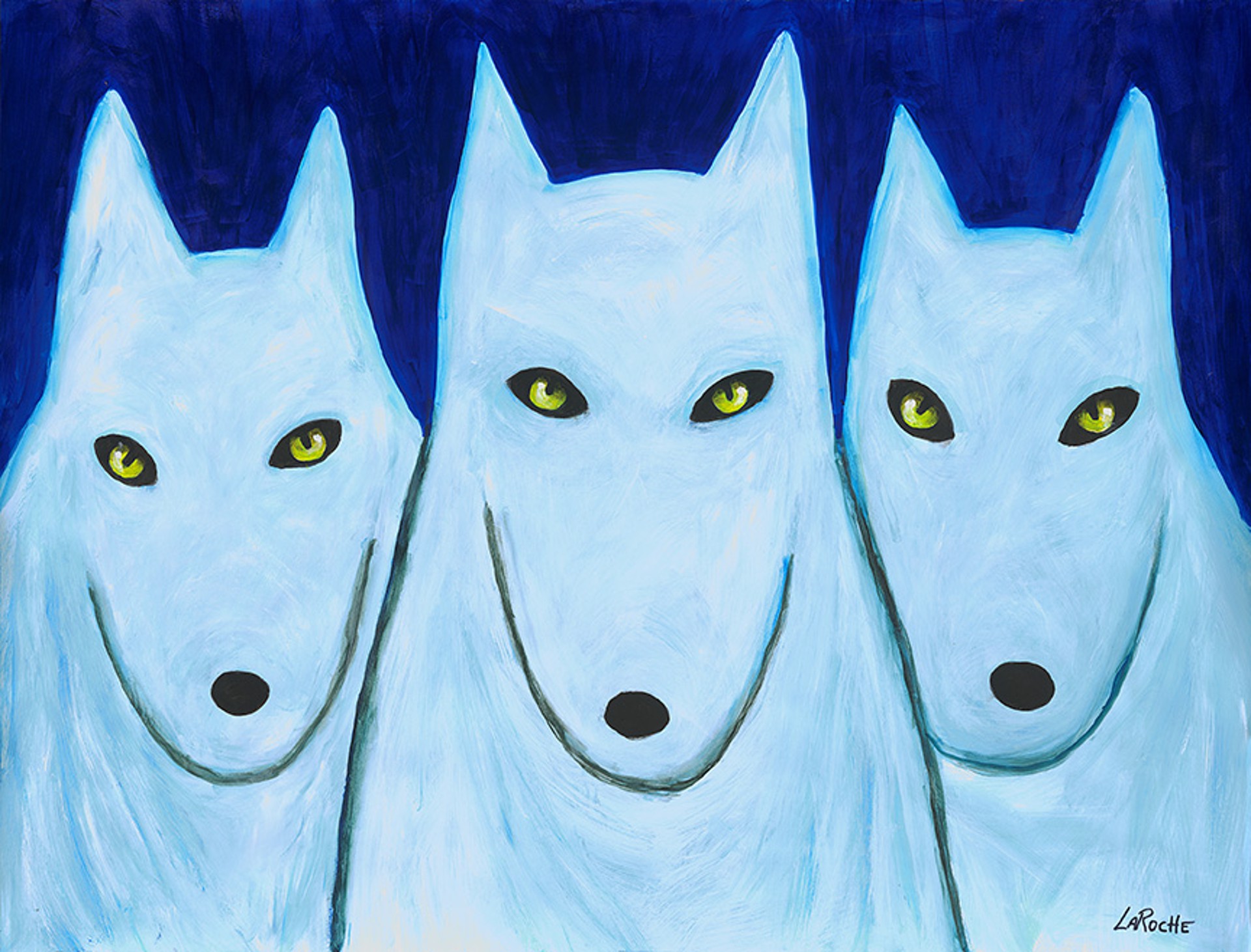 TRIO: Arctic Wolves by Carole LaRoche