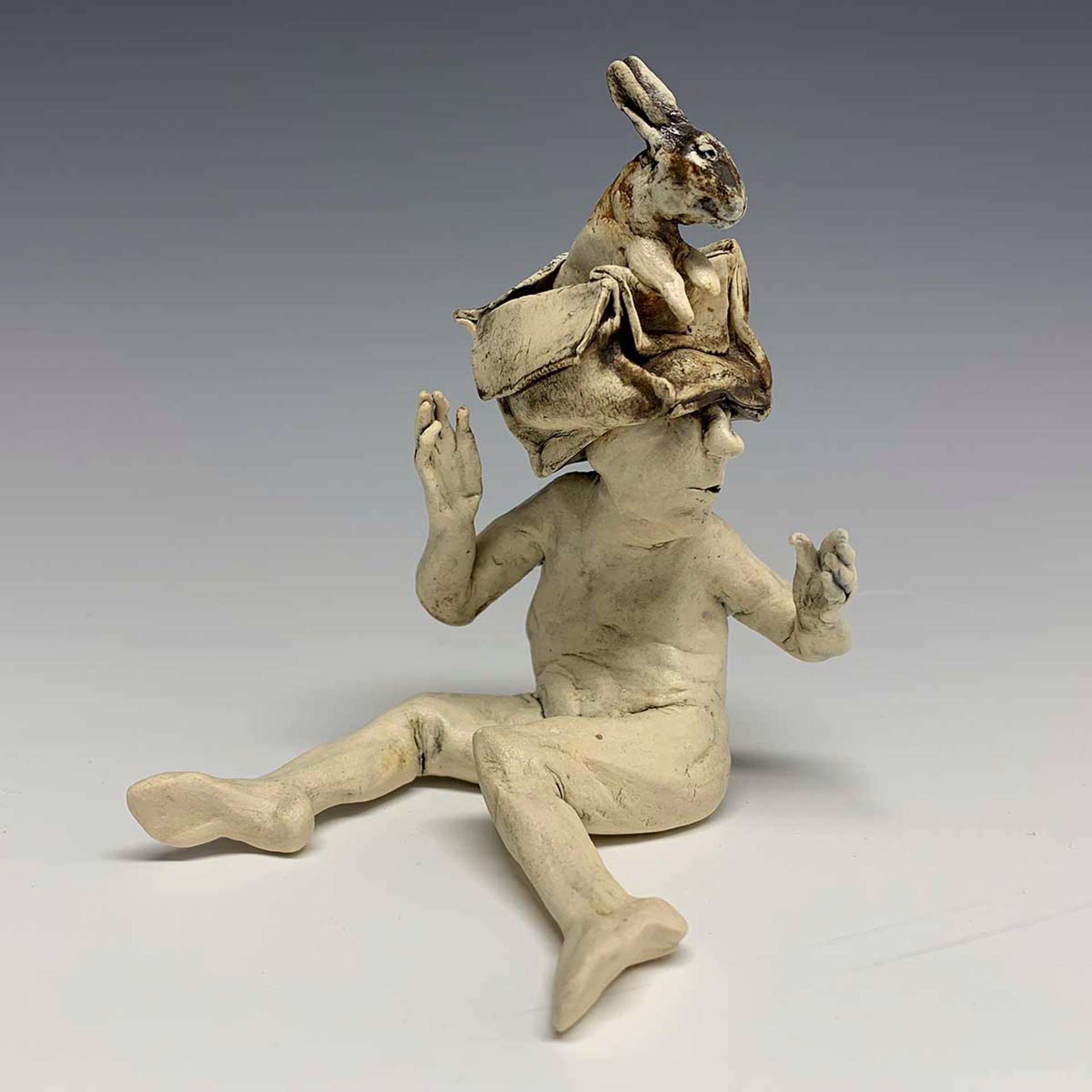 Boxman with Rabbit by Aggie Zed