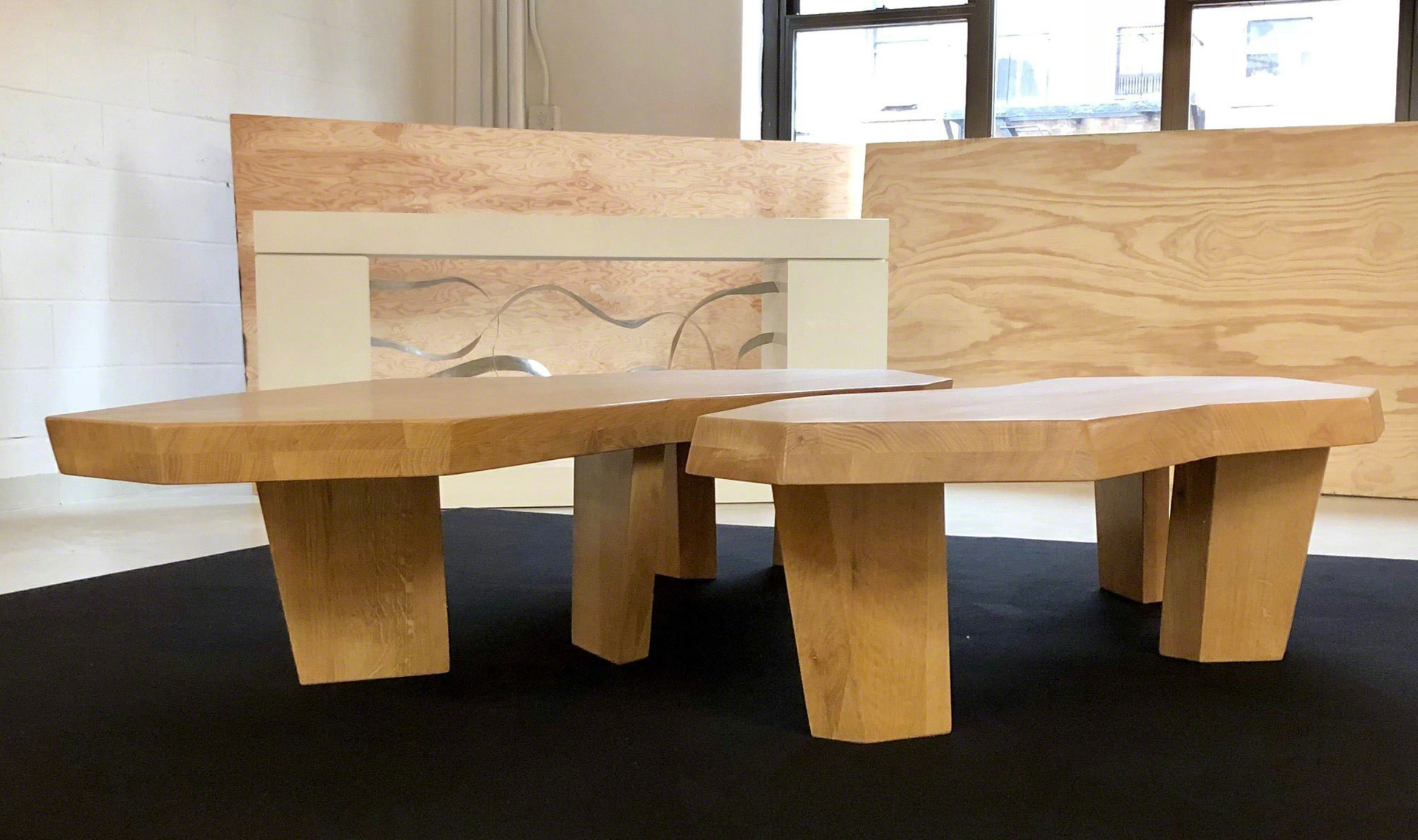 "Nazca" Nesting  coffee tables by Jacques Jarrige