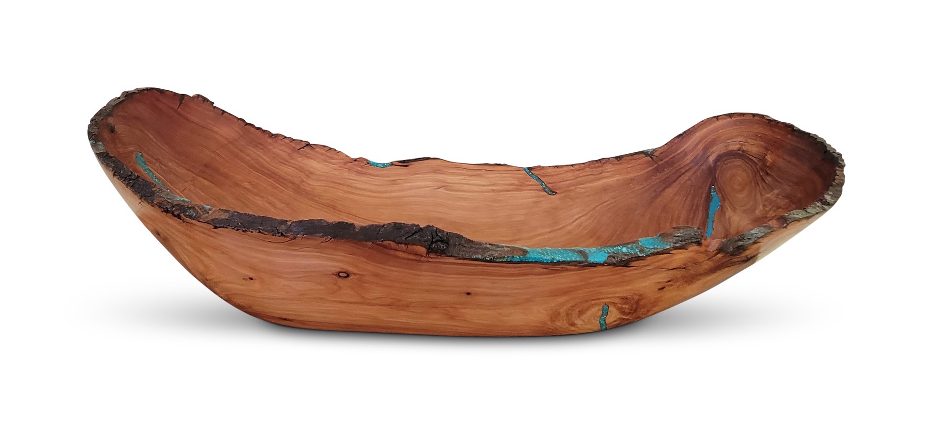 Juniper Bowl with Turquoise Inlay by Scott & Stephanie Shangraw