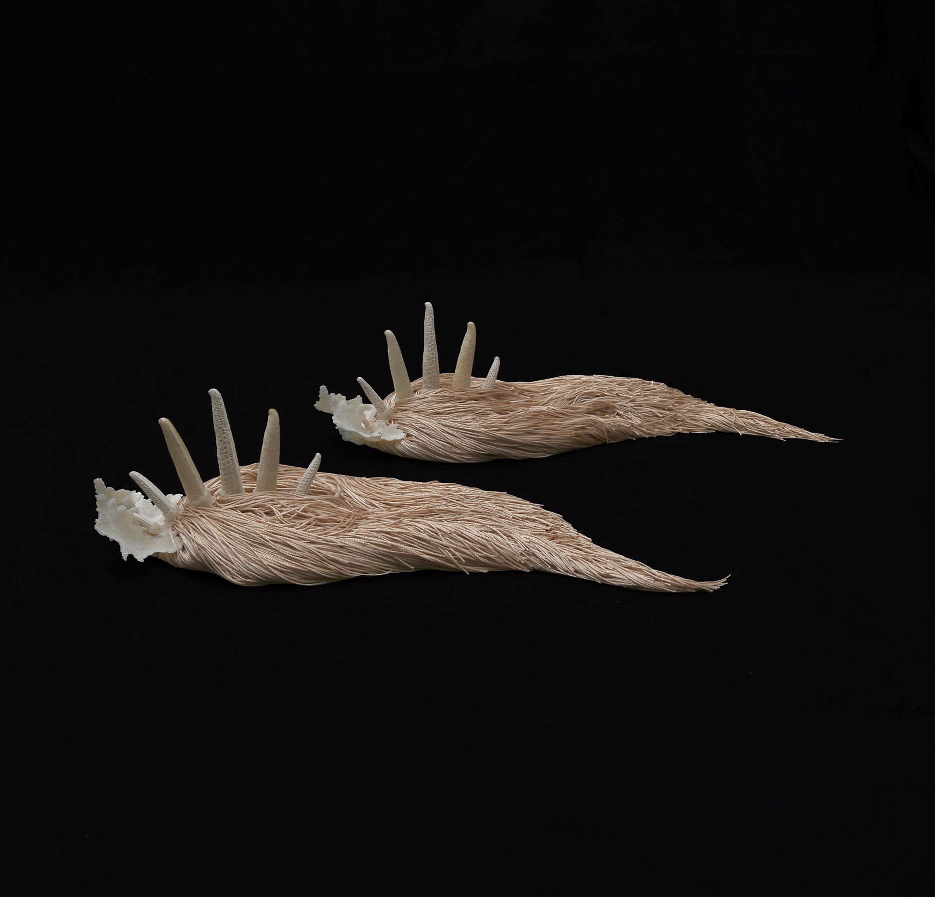 Heptapods (Brooch/Epaulet pair) by Carina Shoshtary