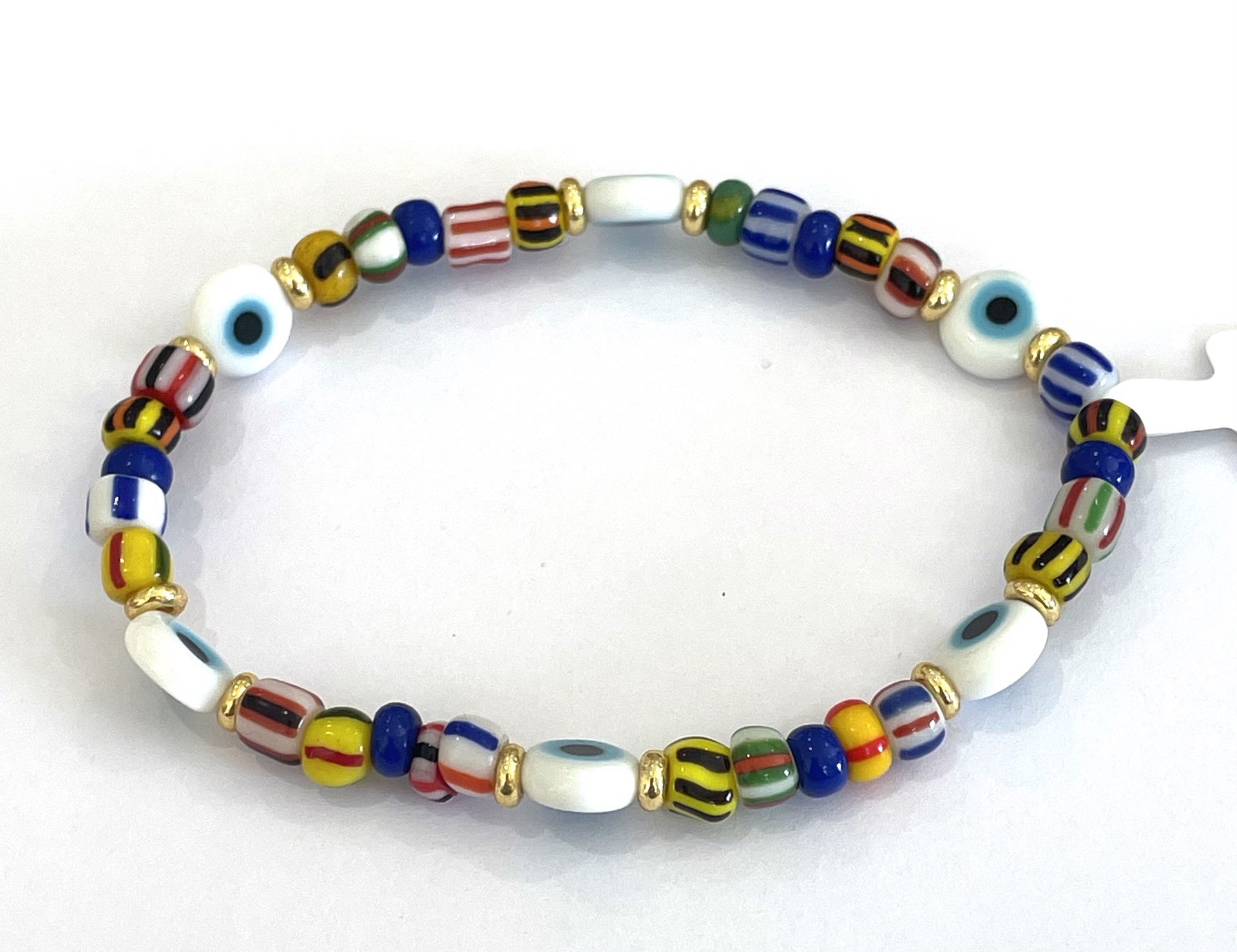 African Trade Bead Bracelet by Emelie Hebert
