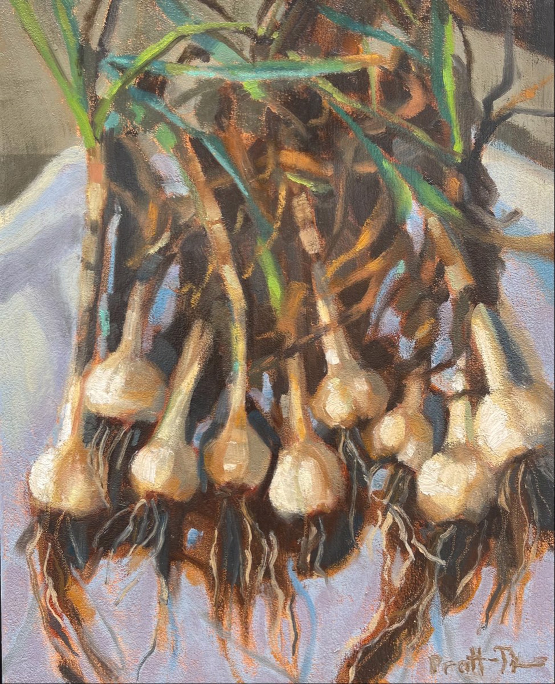 Gathered Garlic by Leslie Pratt-Thomas
