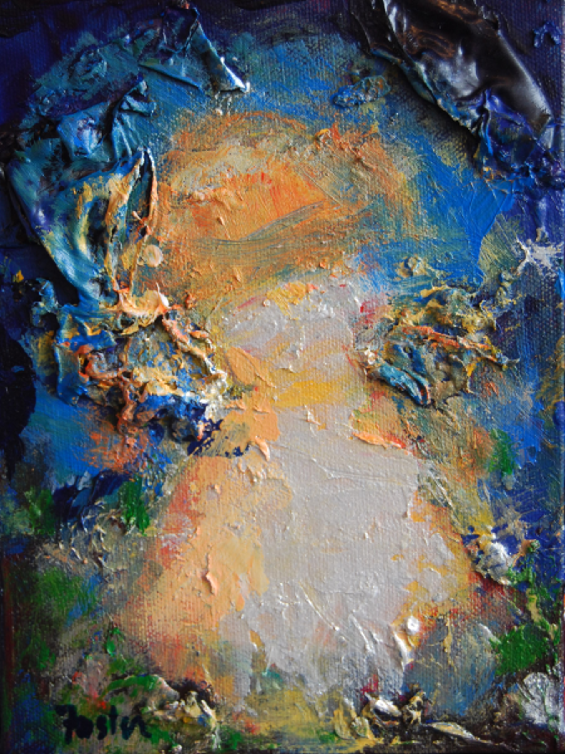 Moonlight Blue (bottom) by Gail Foster