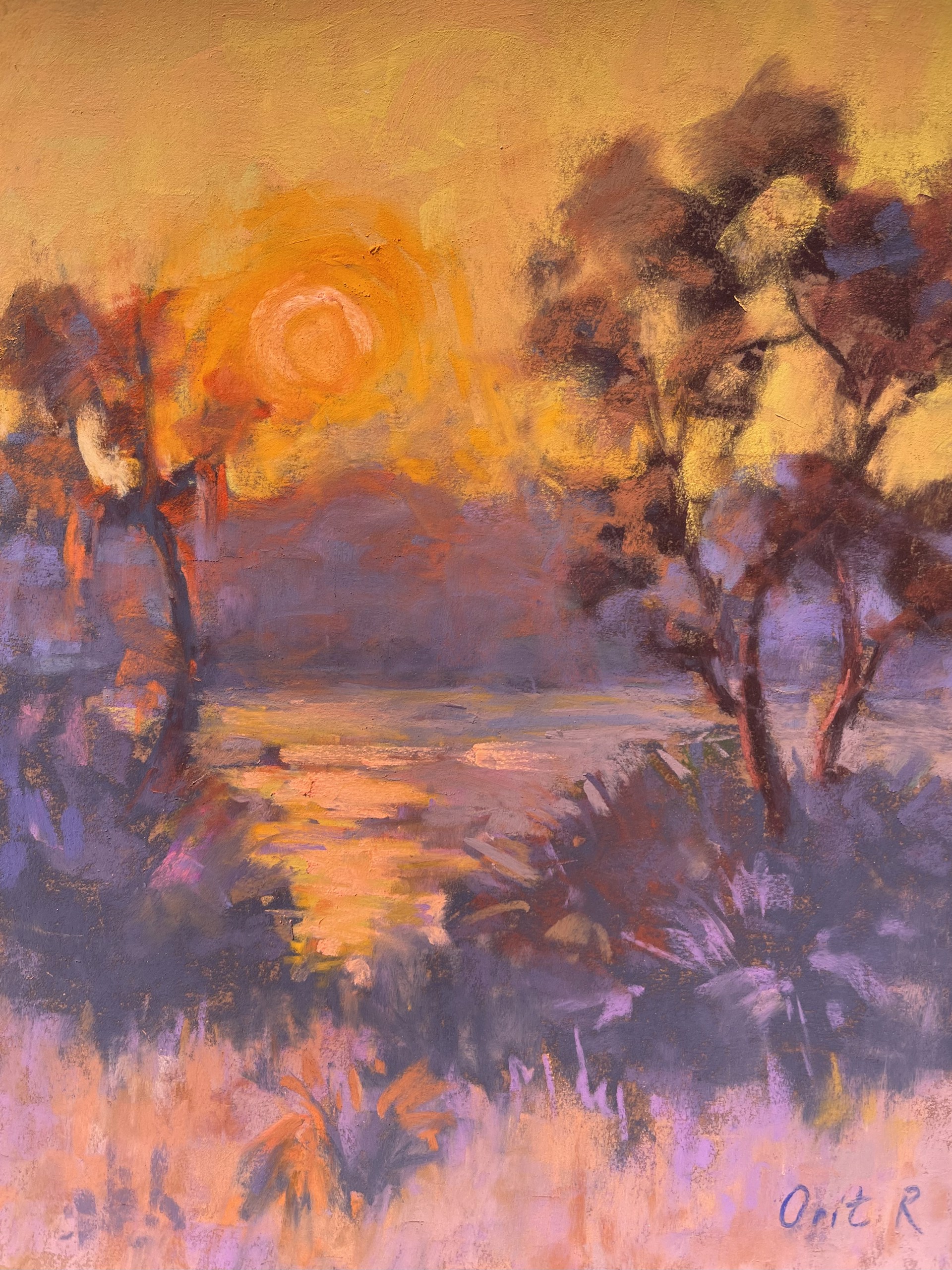 Lake Sunset by Orit Reuben