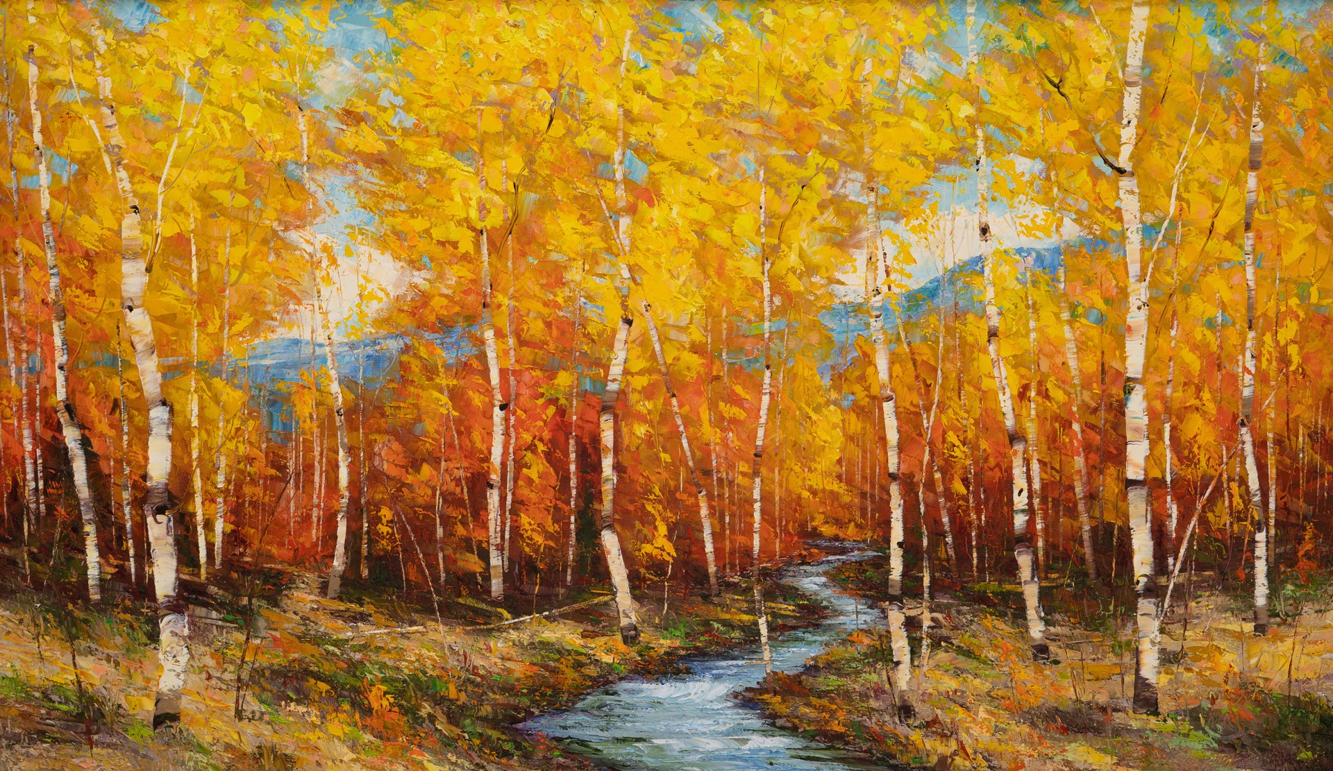 Fall Trees by Dean Bradshaw