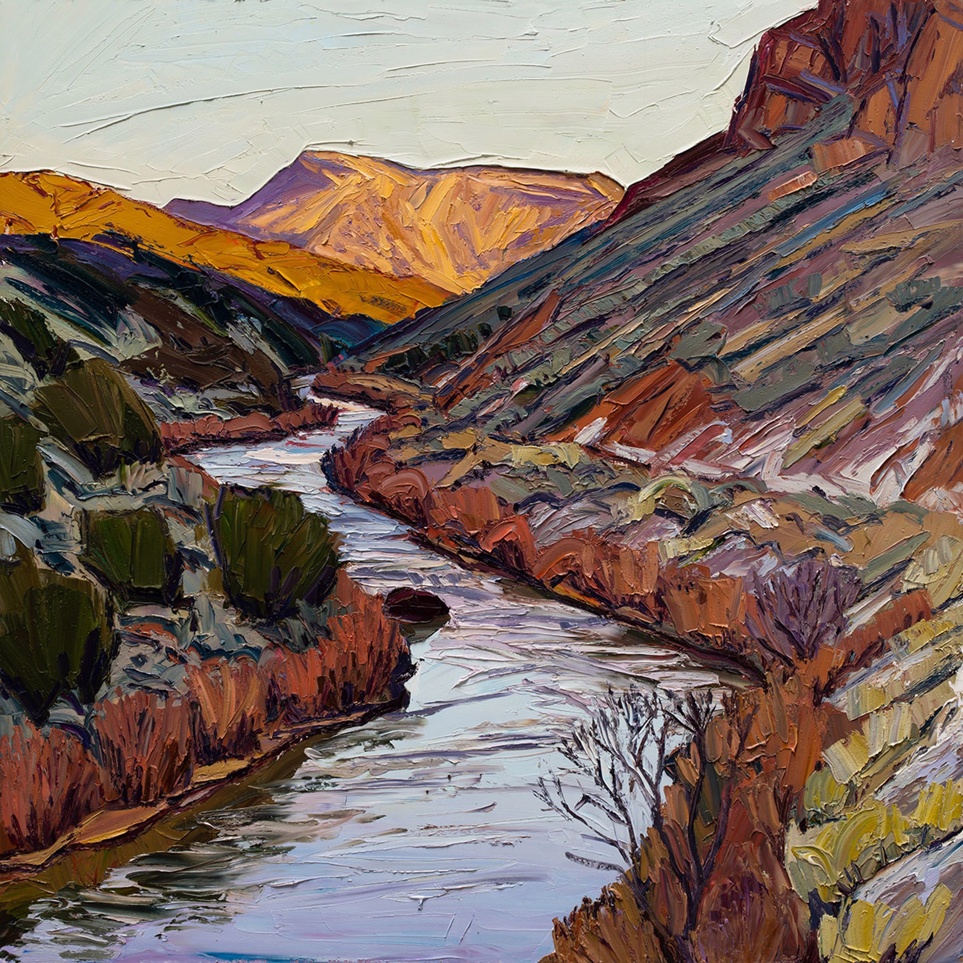 Riverbends - Fall #7 (Sunrise Snow) by Jivan Lee