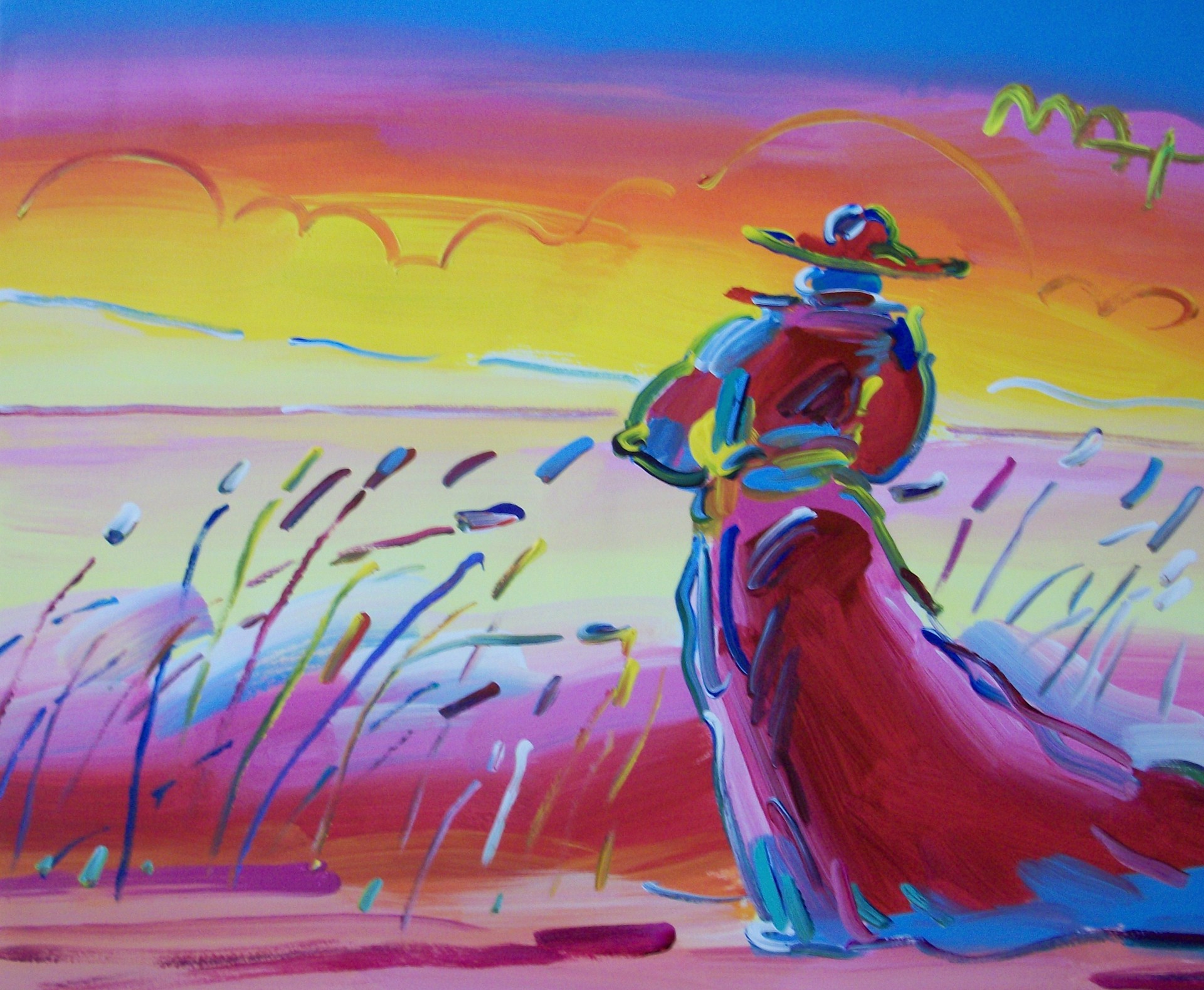 Walking in Reeds by Peter Max