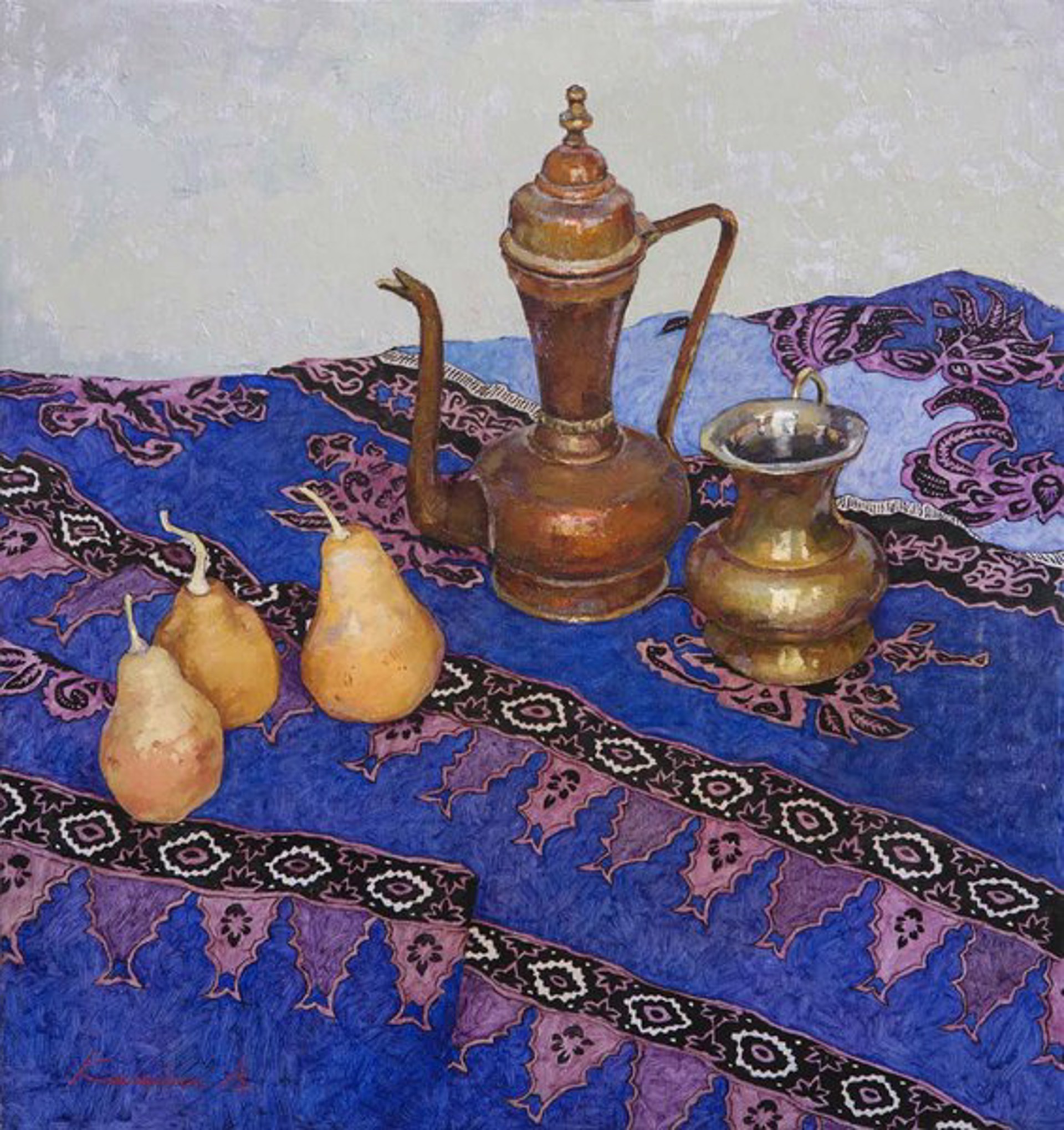 Still Life with Pears by Victoria Kalaichi