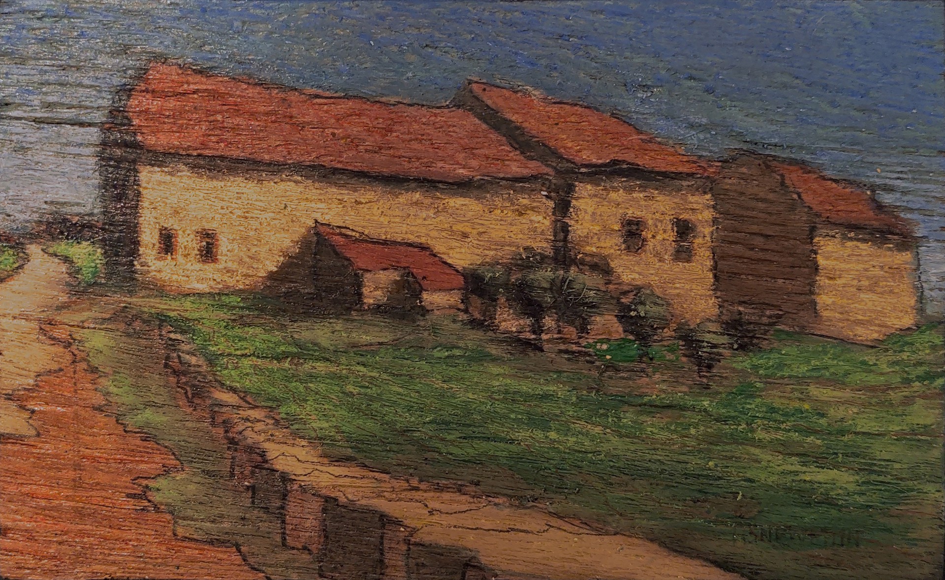 Several Long Barns (Loubaresse) by Andy Newman